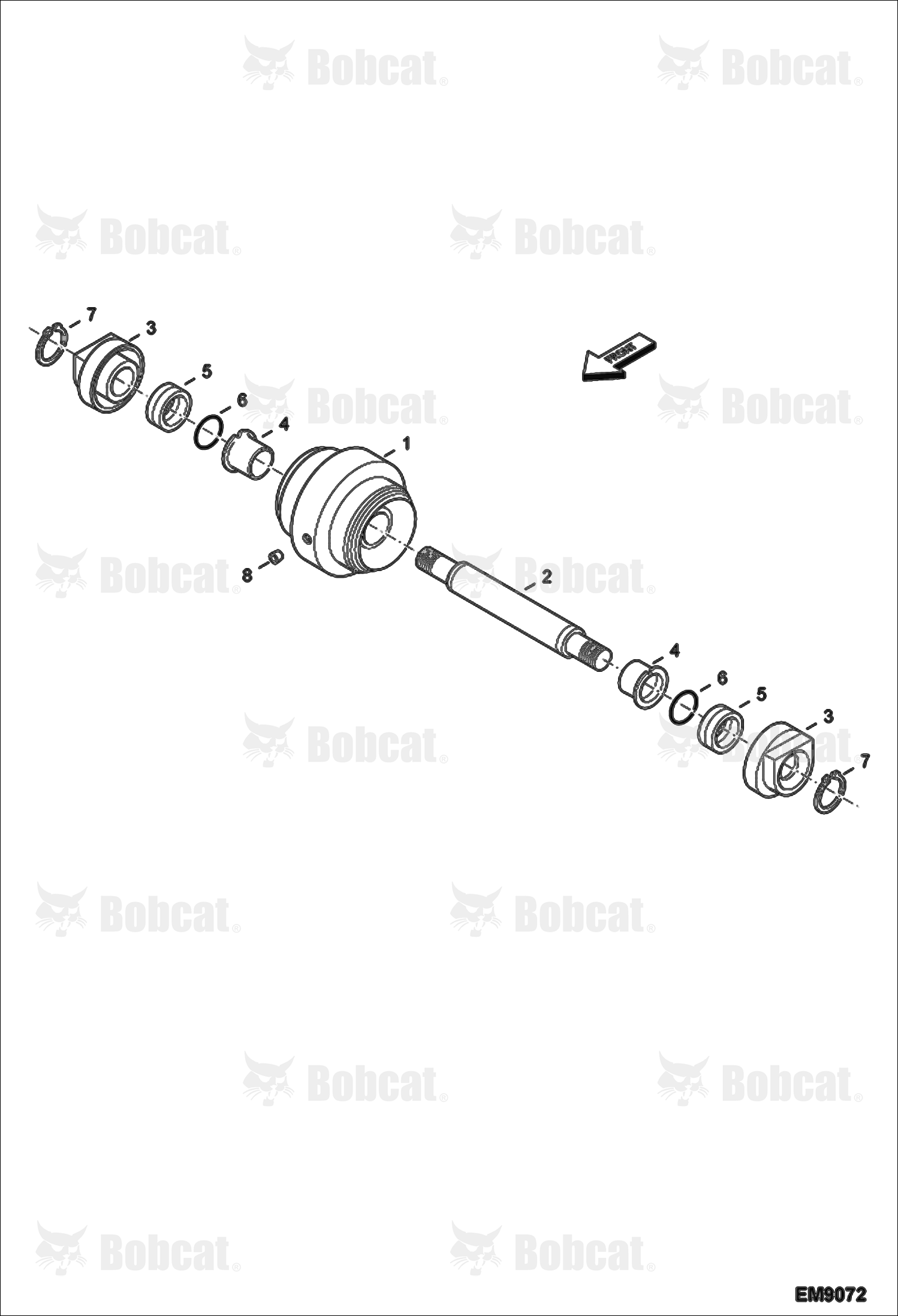 Track Roller (Bottom)  AET811001 - AET811347, AGSZ11001 - AGSZ11347