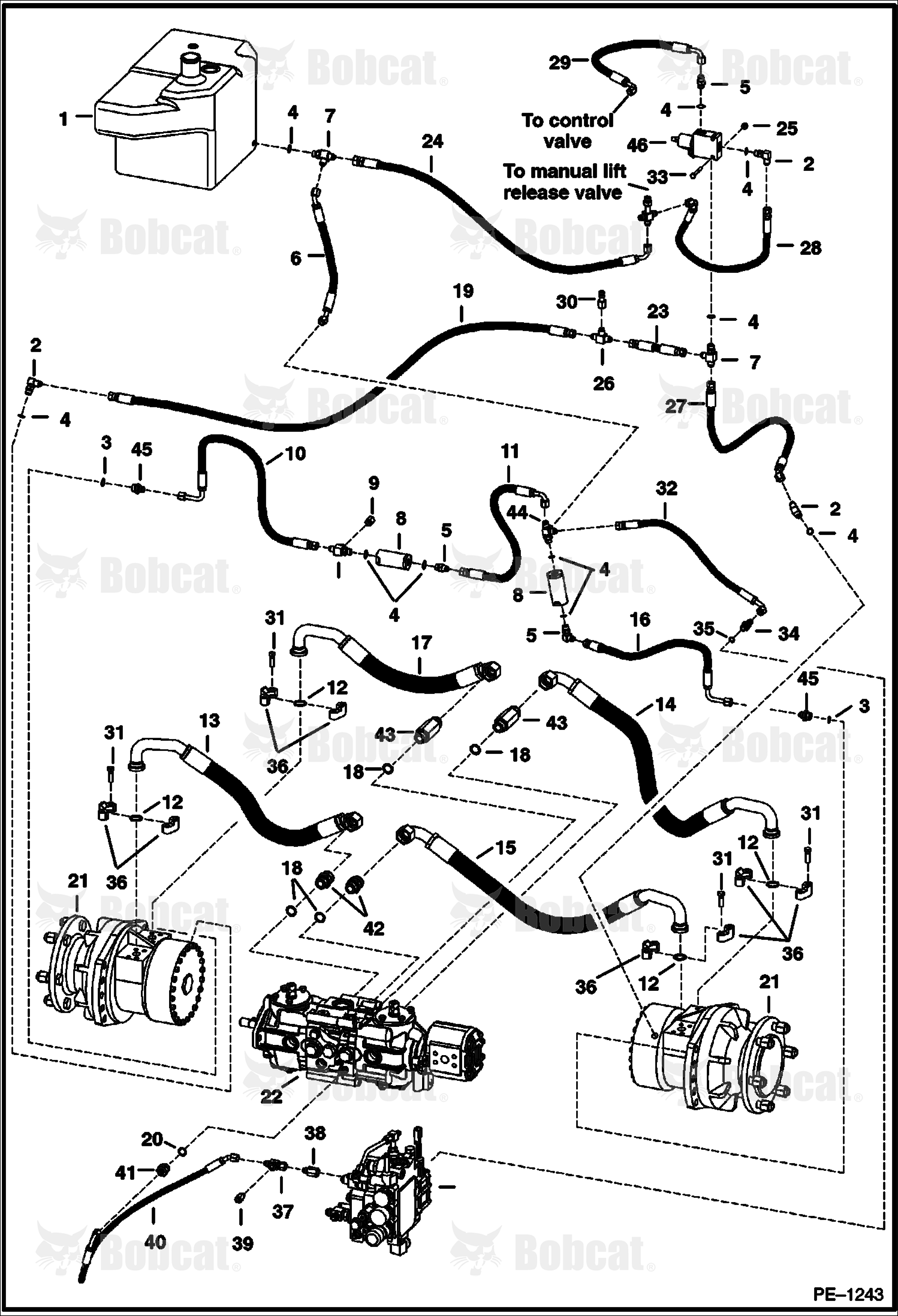 Hydrostatic Circuitry 518911001 - 518911353, 516811001 - 516811036, 517511001 - 517511032
