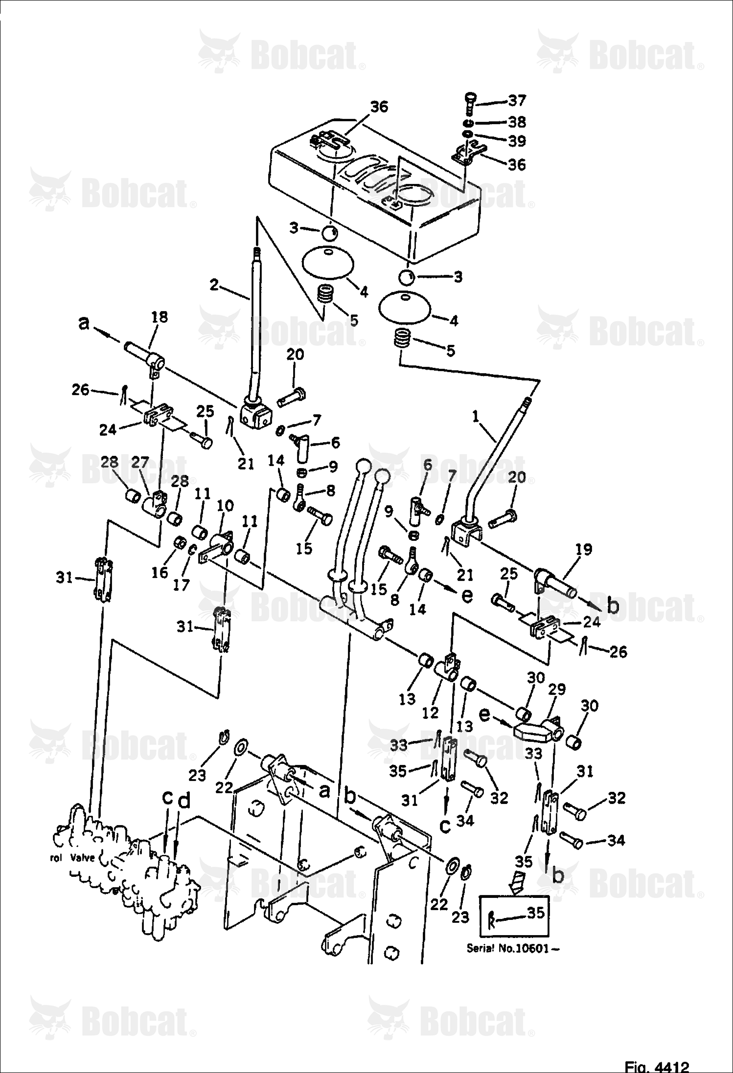 Work Equipment Control Lever