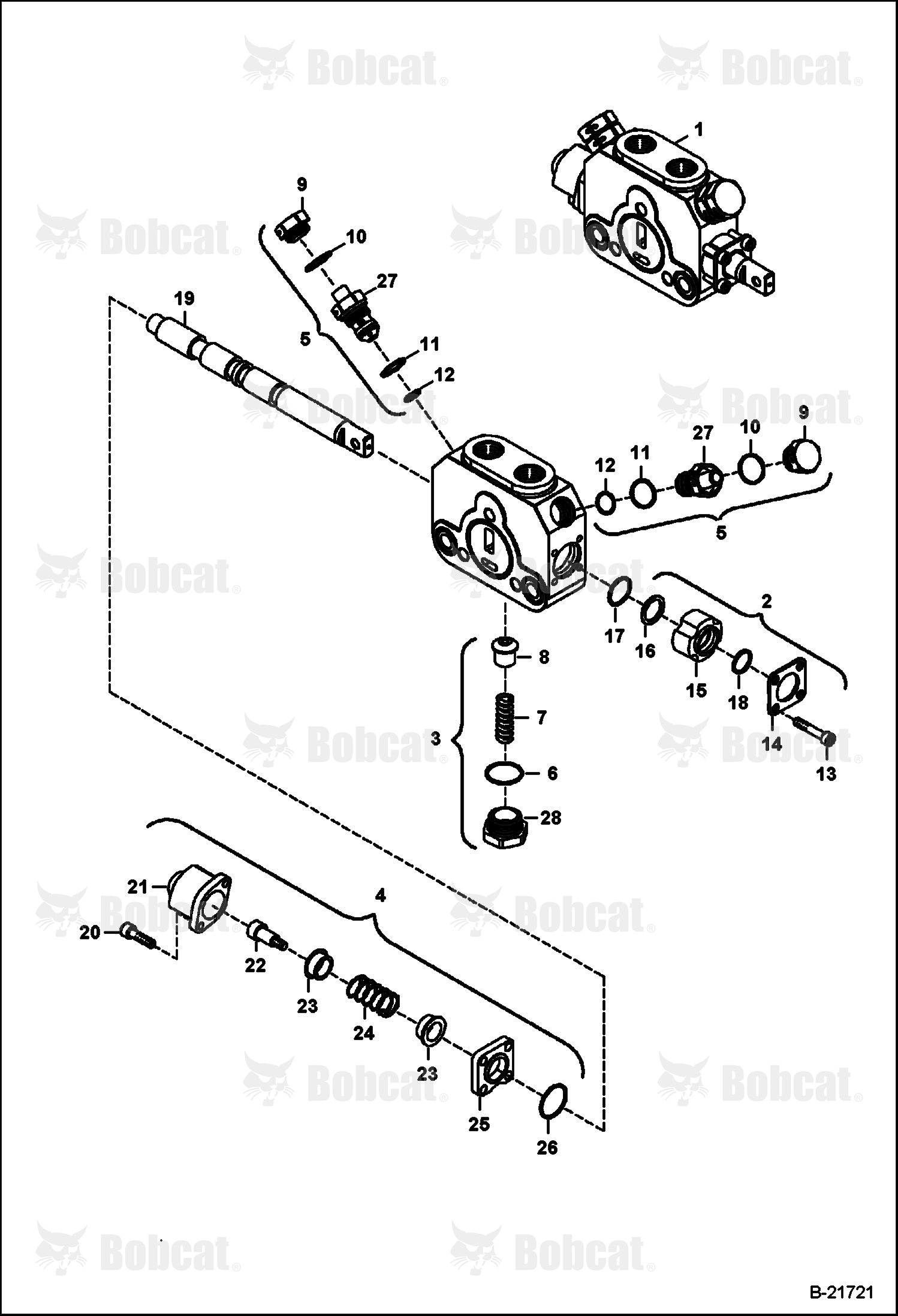 Loader Control Valve (Tilt Section)