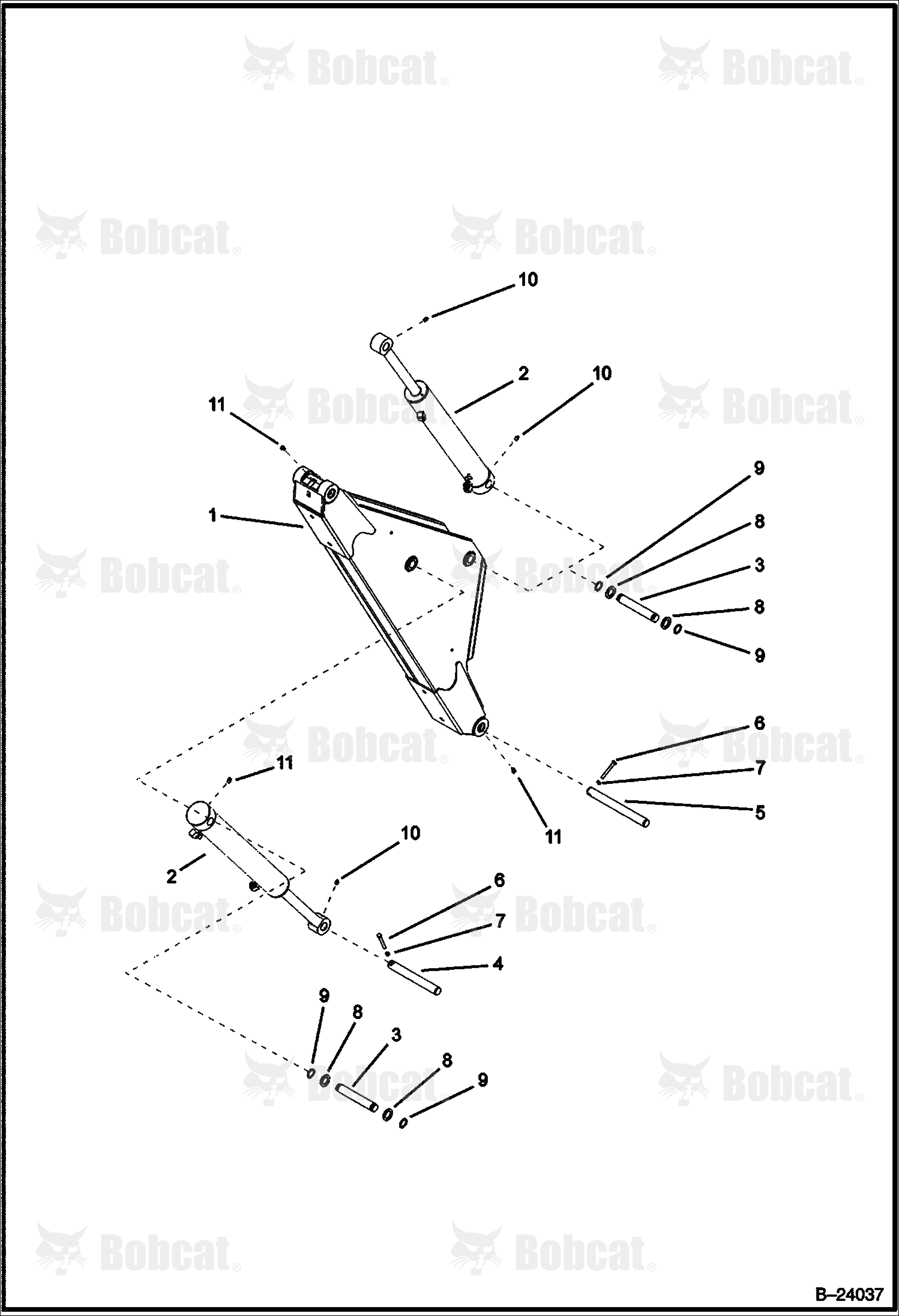 Boom (Center Mount Backhoe)