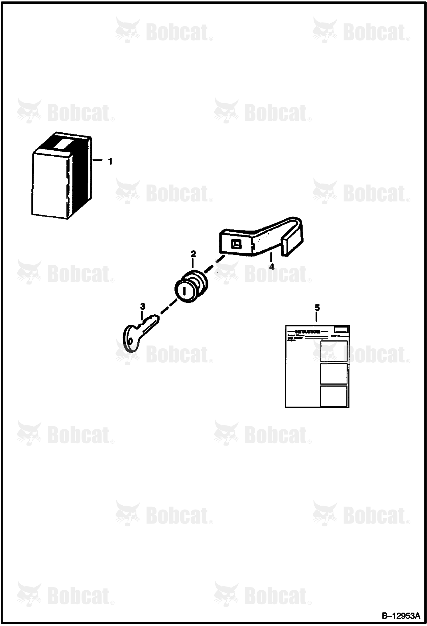 Rear Door Lock (One Piece Rear Door)  509643761 & Above, 509616768 - 509634999