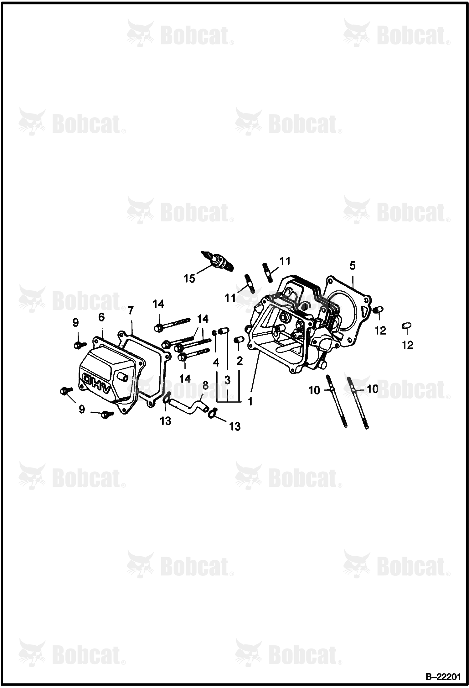 Honda Engine (Cylinder Head) (Engine S/N OB6041 & Above)