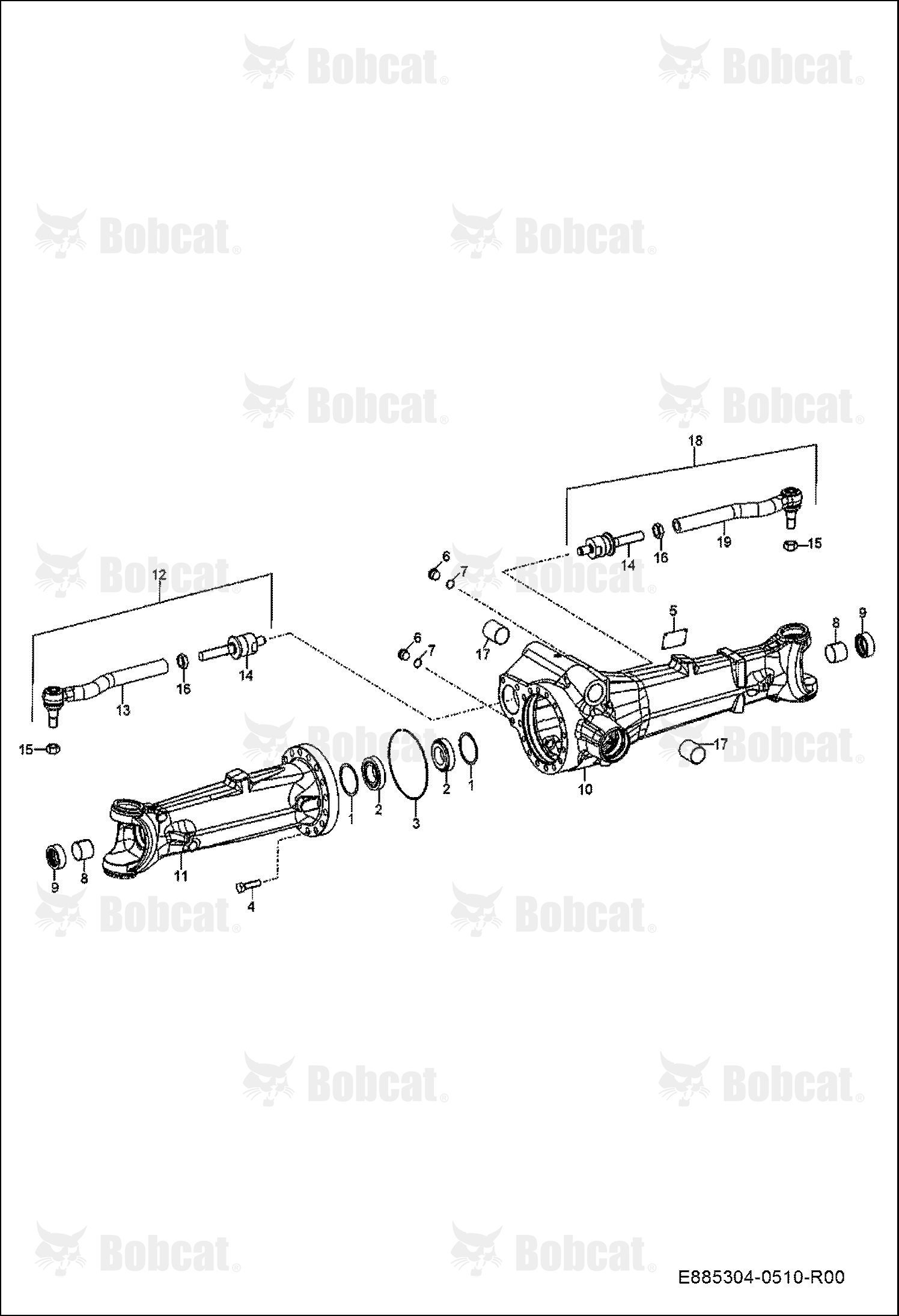 Front AXLE/ Axle Casing
