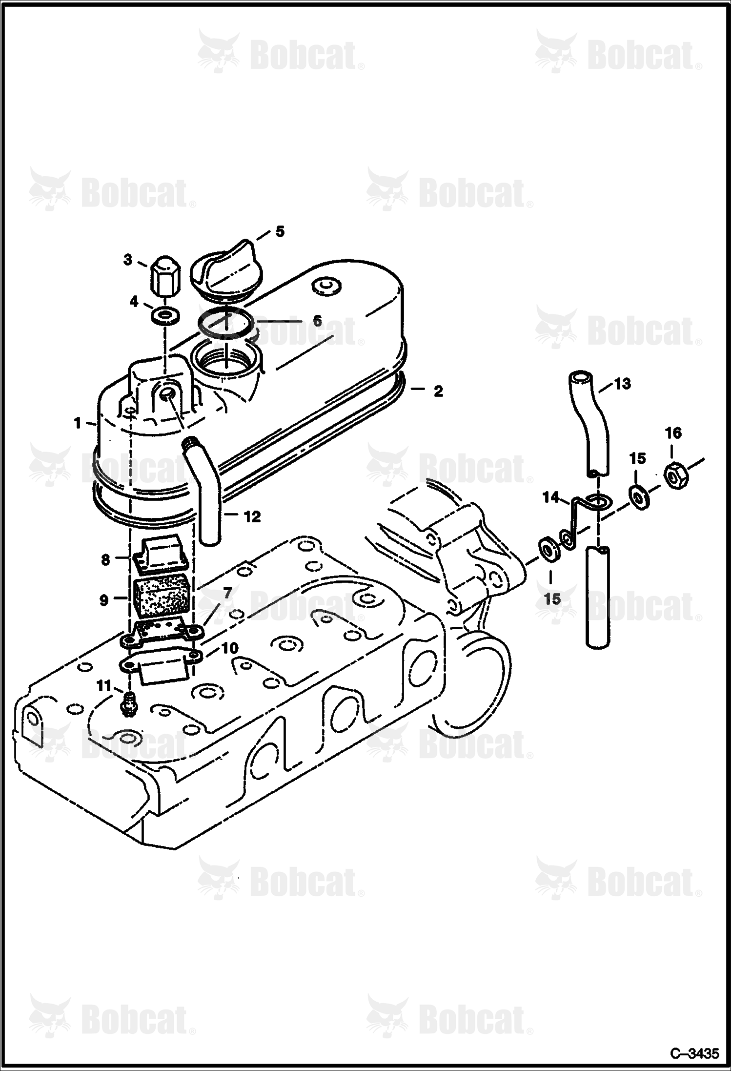 Rocker Arm Cover (Kubota D722)