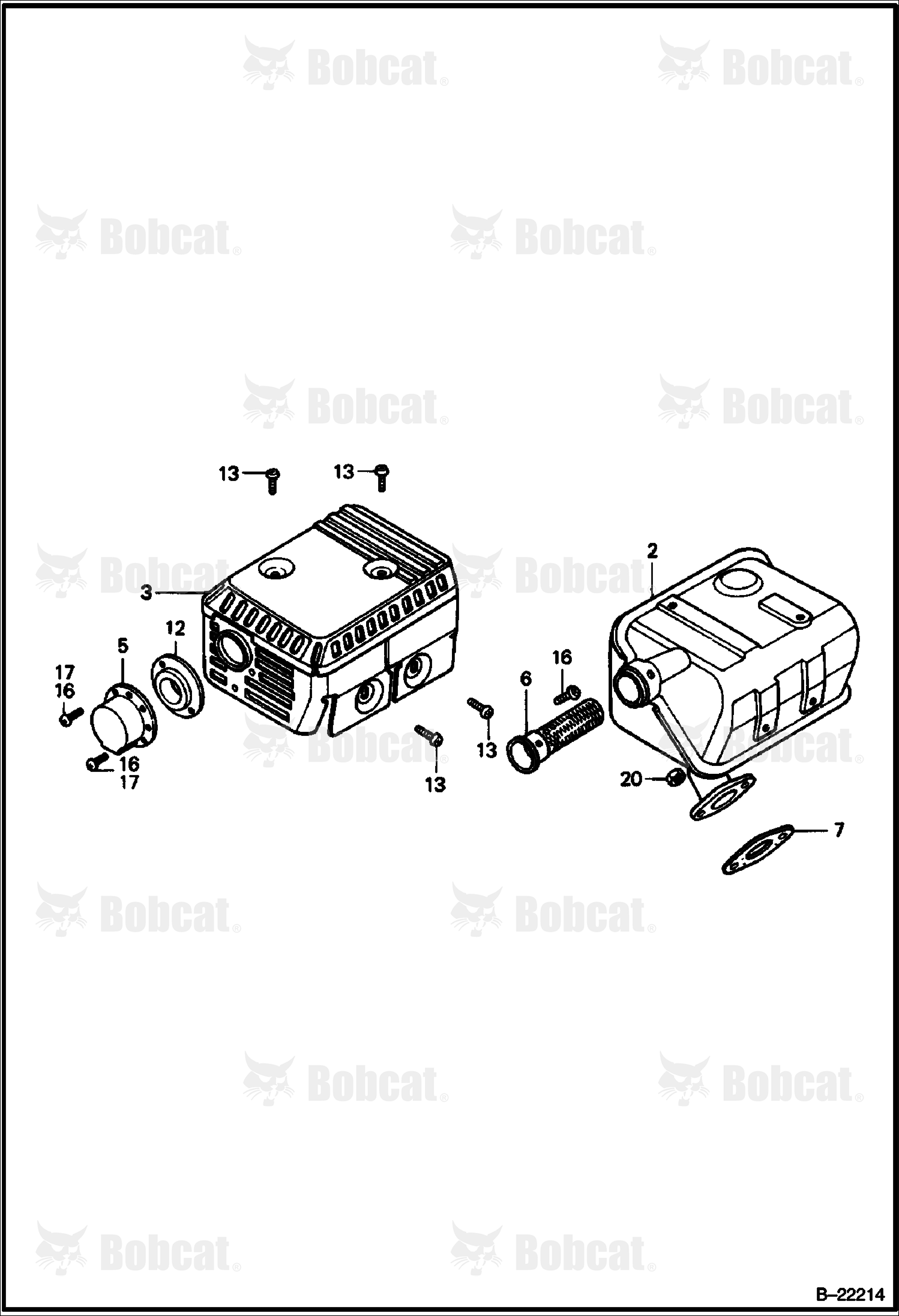 Honda Engine (Muffler) (Engine S/N OB6041 & Above)