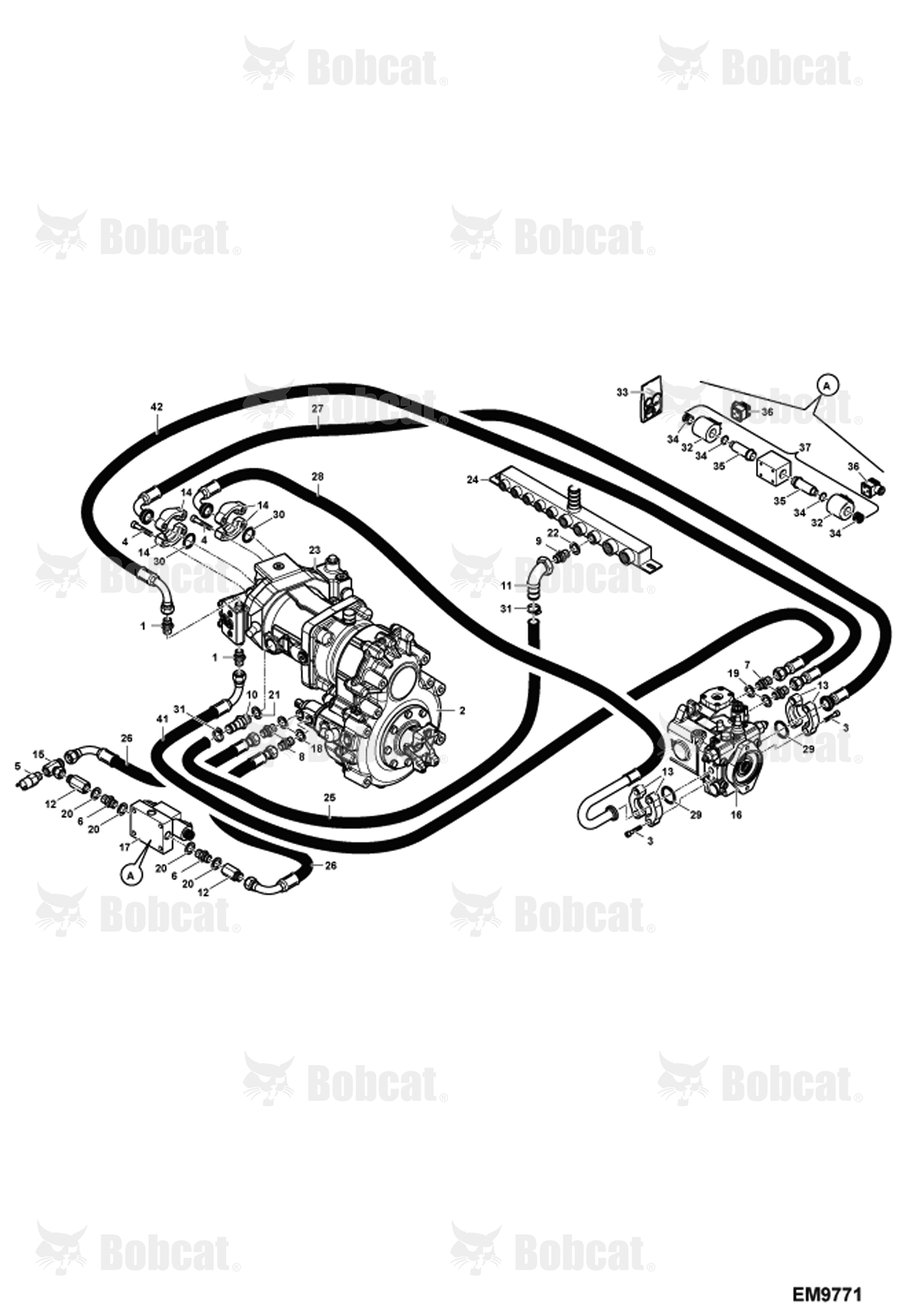 Hydraulic Circuitry (Drive Motor)