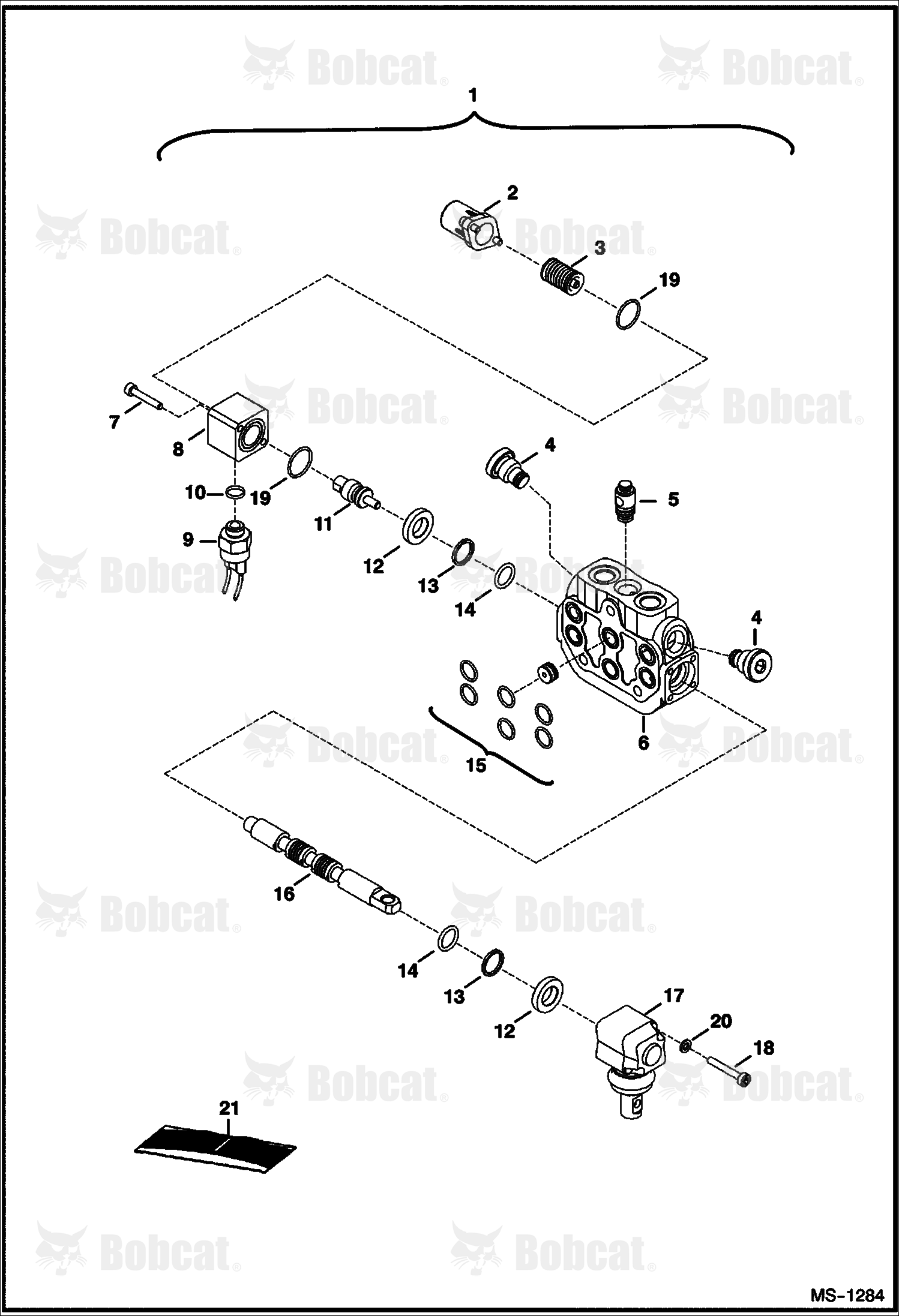 Valve Section (R.H. Travel)