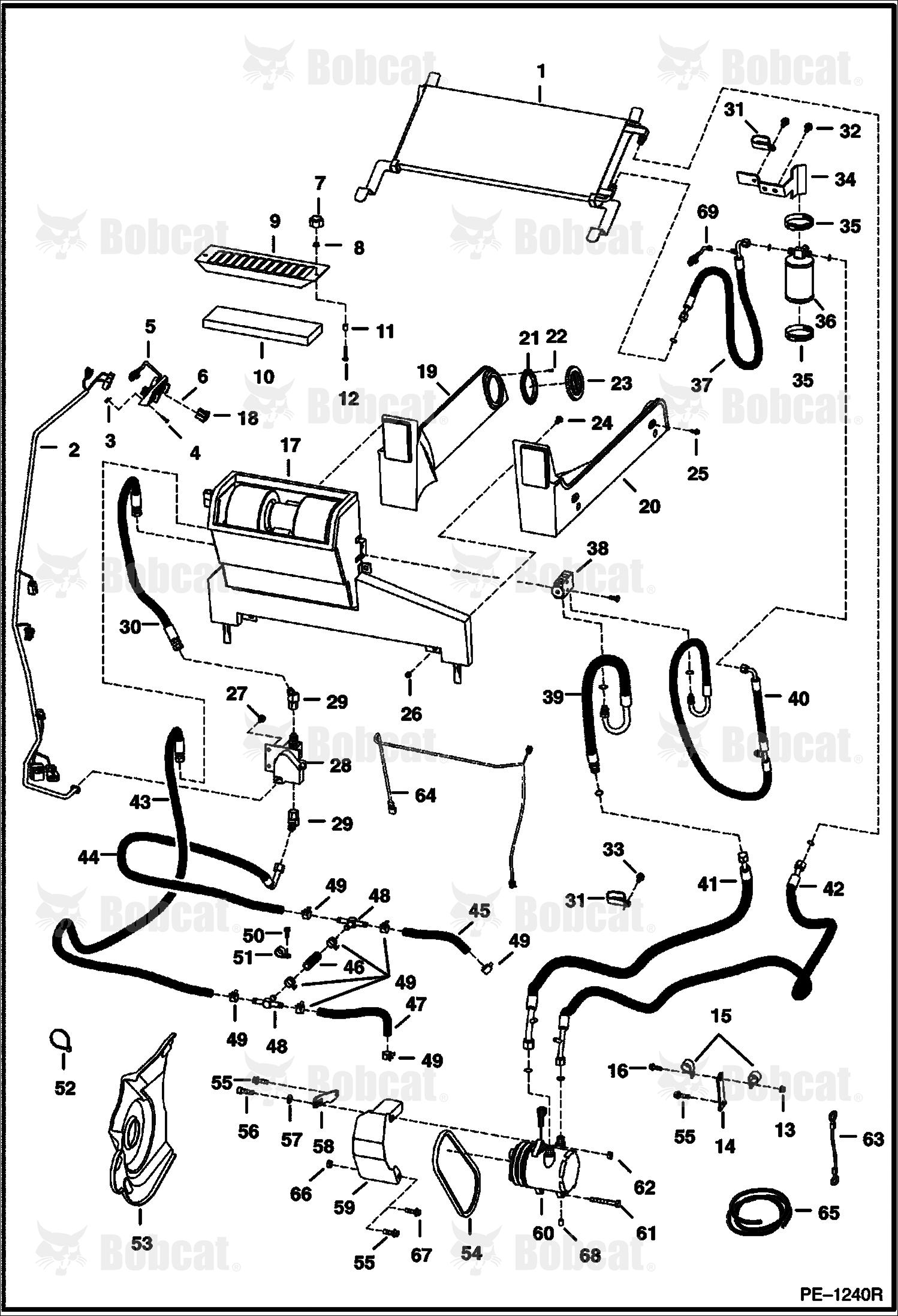Heater & A/C (Heater & A/C Option) (Heater W/Threaded Hose Connections)  519028001 - 519215001