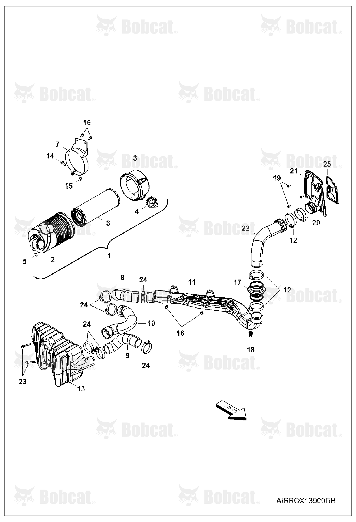 ENGINE, Air Intake System  AVW211001 - AVW219999