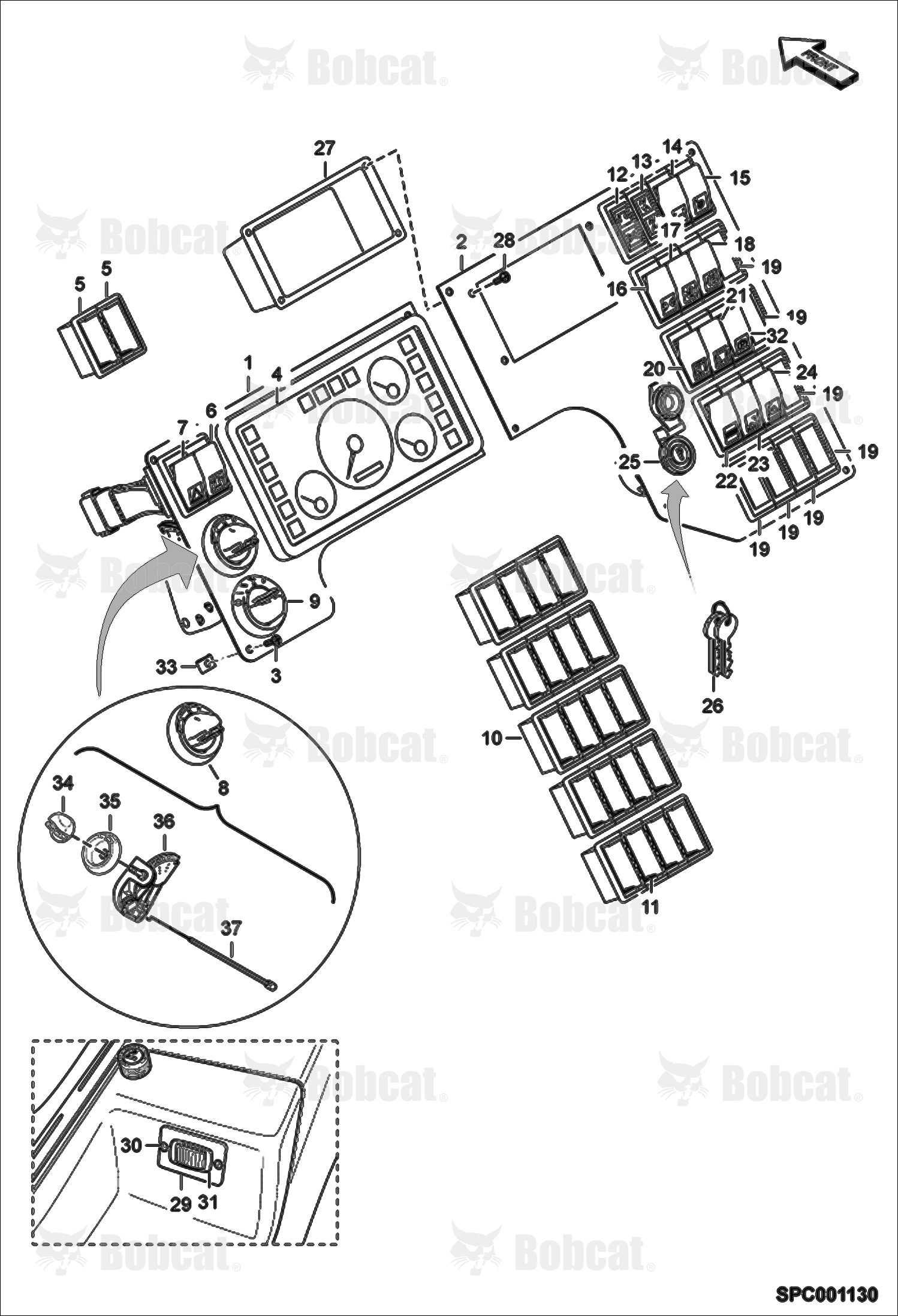 Instrument Panel  A2ZV11001 & Above