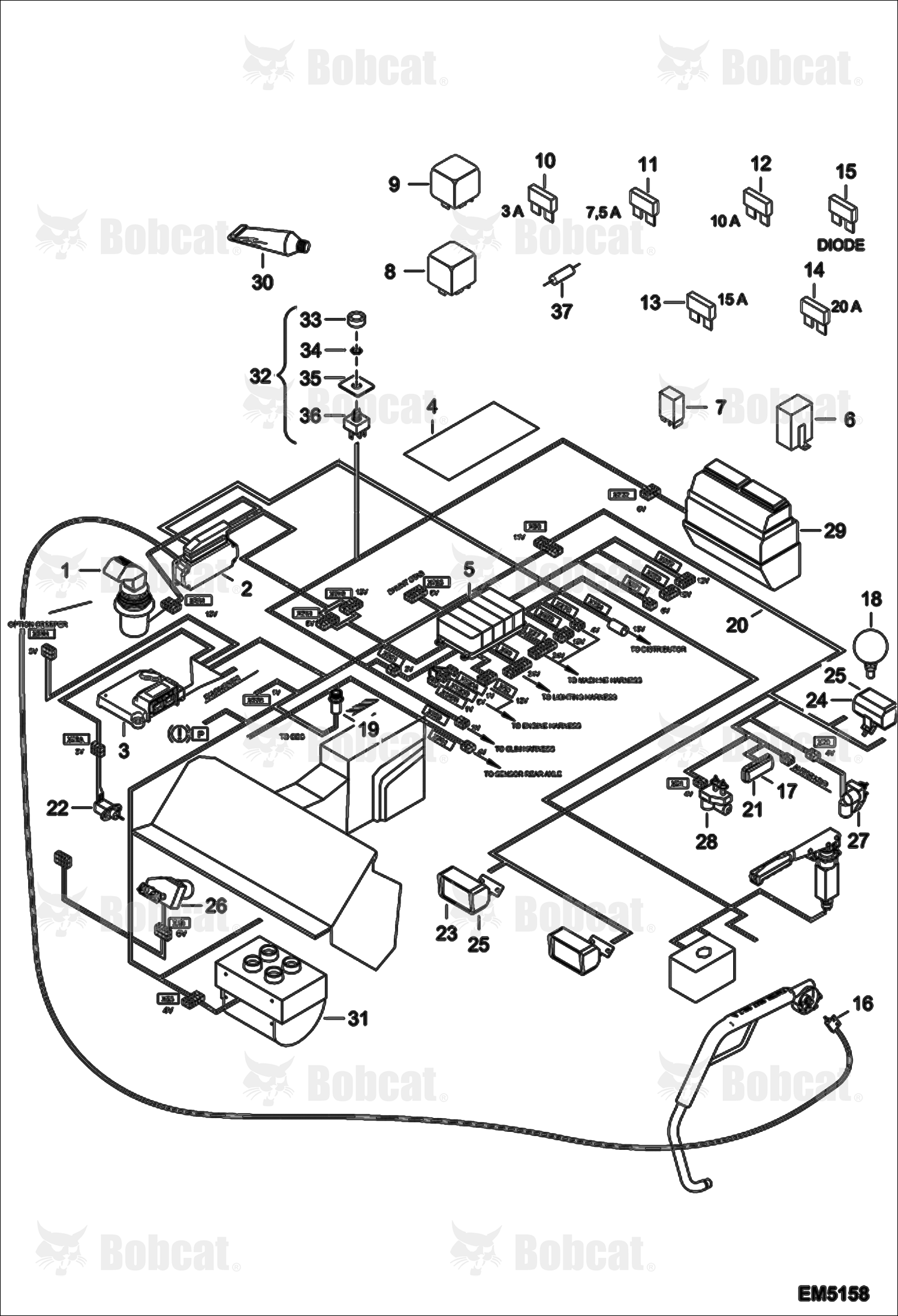 CAB Electrical Circuitry A8G812001 & Above, A8G912001 & Above