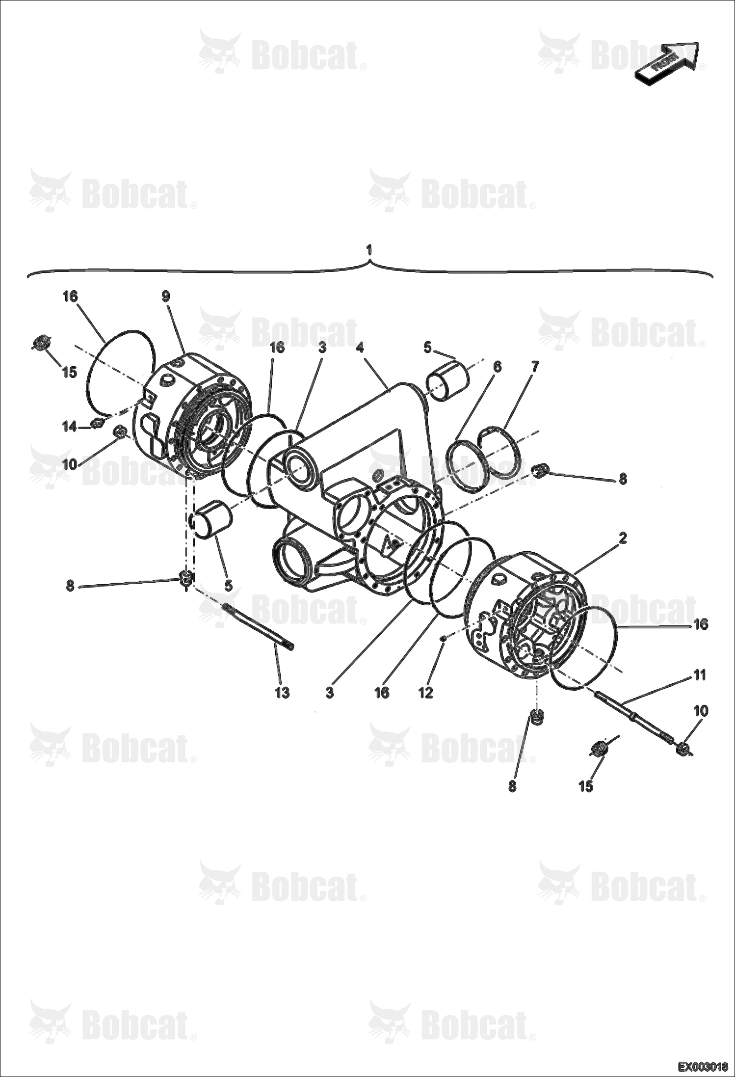 Housing (Front Axle)  AEFB10001 - AEFB11101