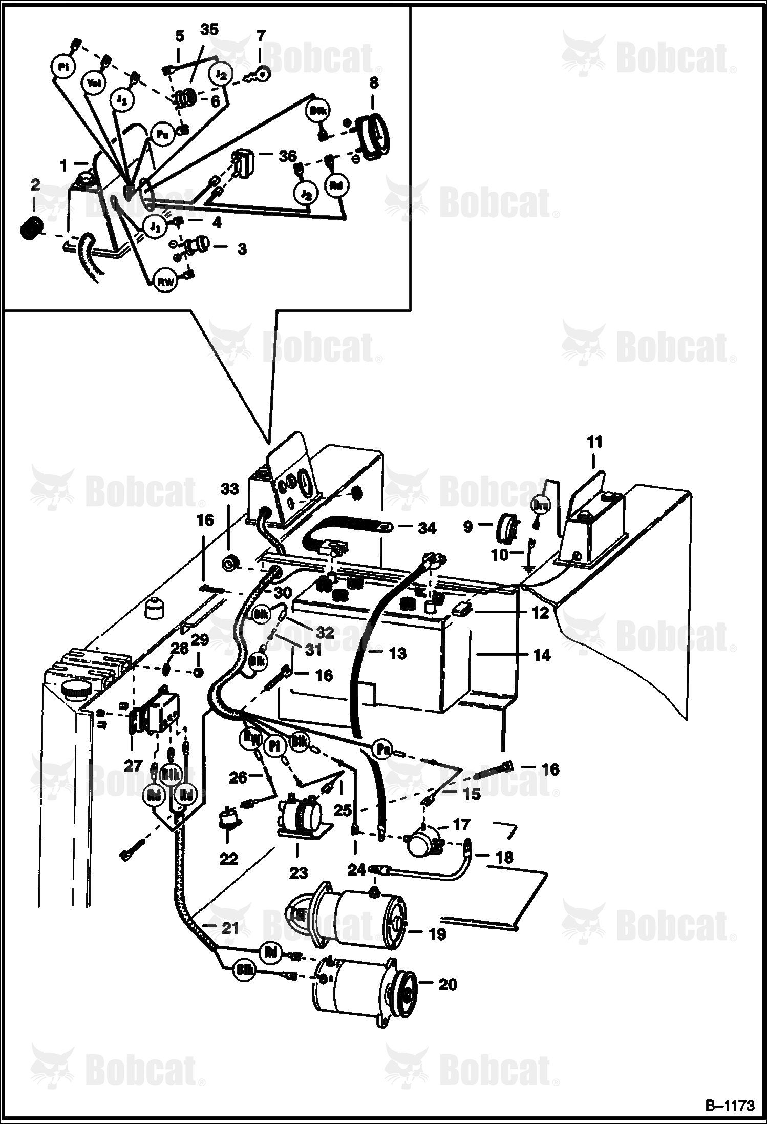 Main Frame Electrical (M-444 Gasoline)