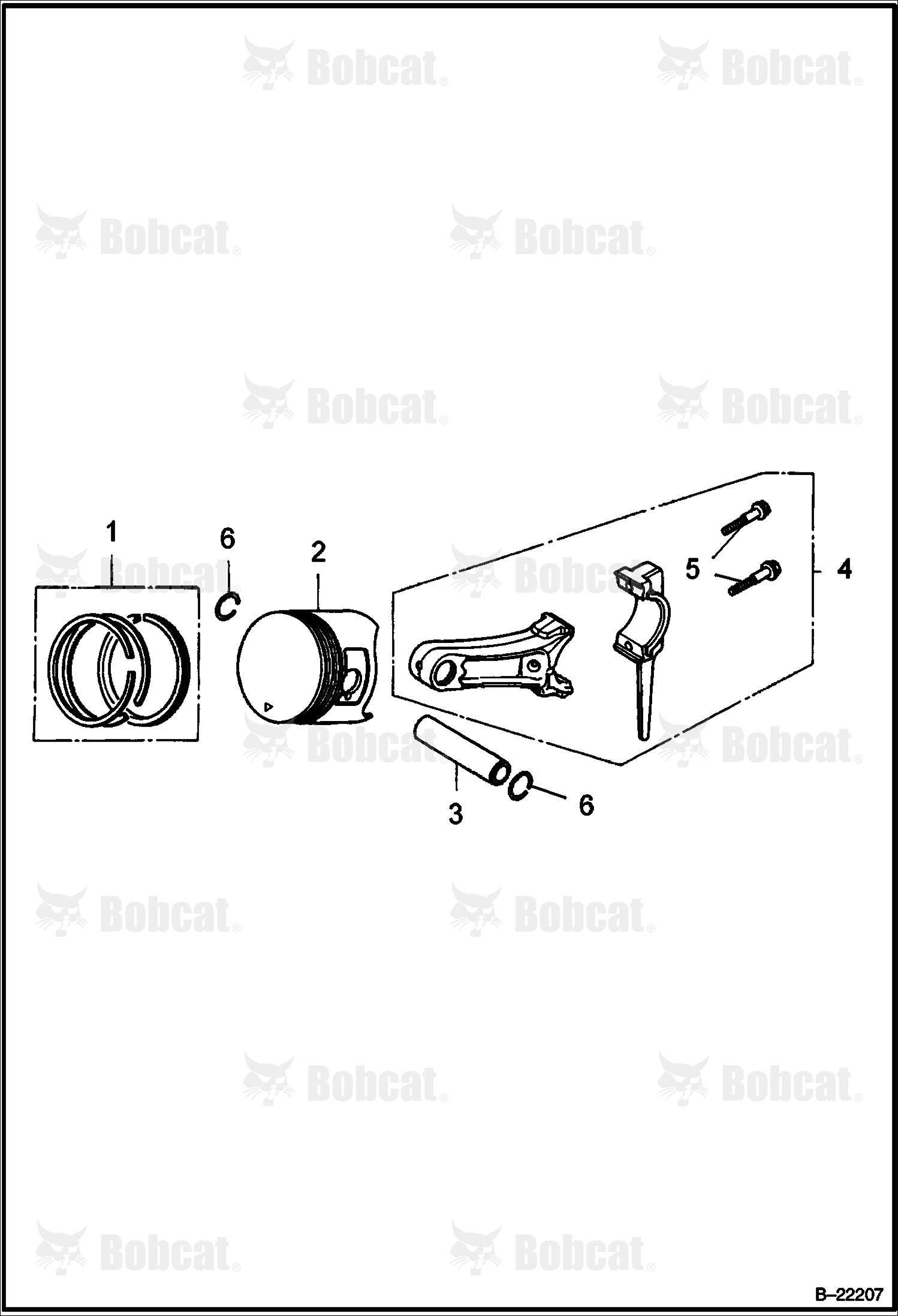 Honda Engine (Piston Assy) (Engine S/N OB6041 & Above)