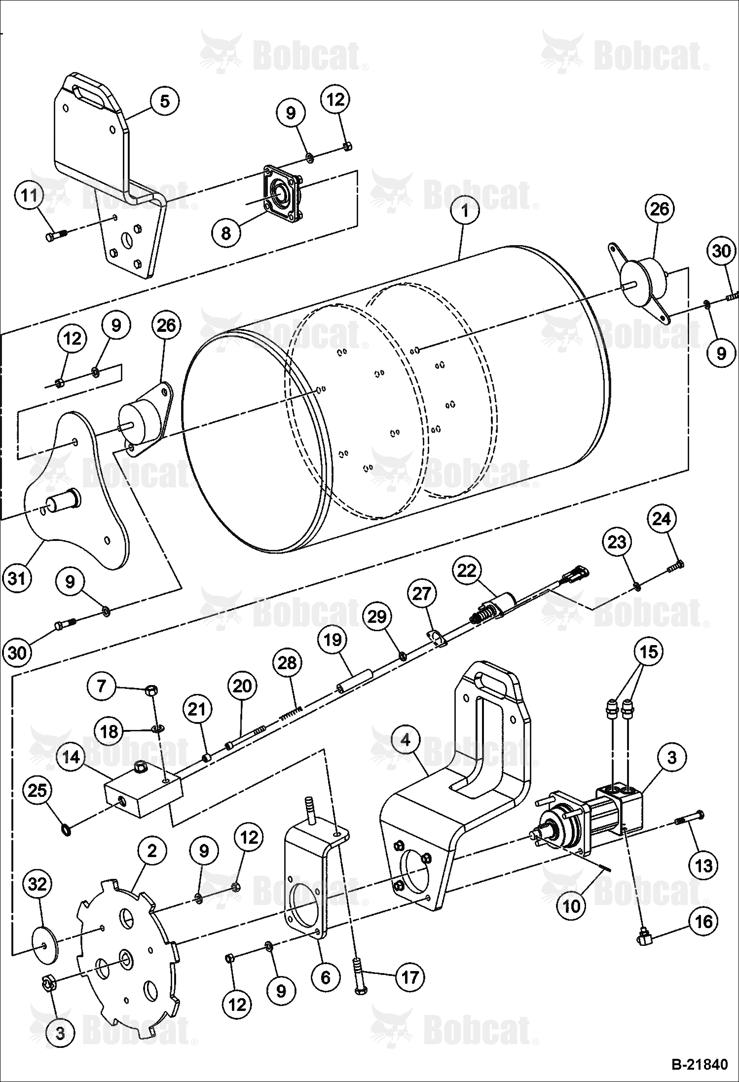 Rear Drum Assembly