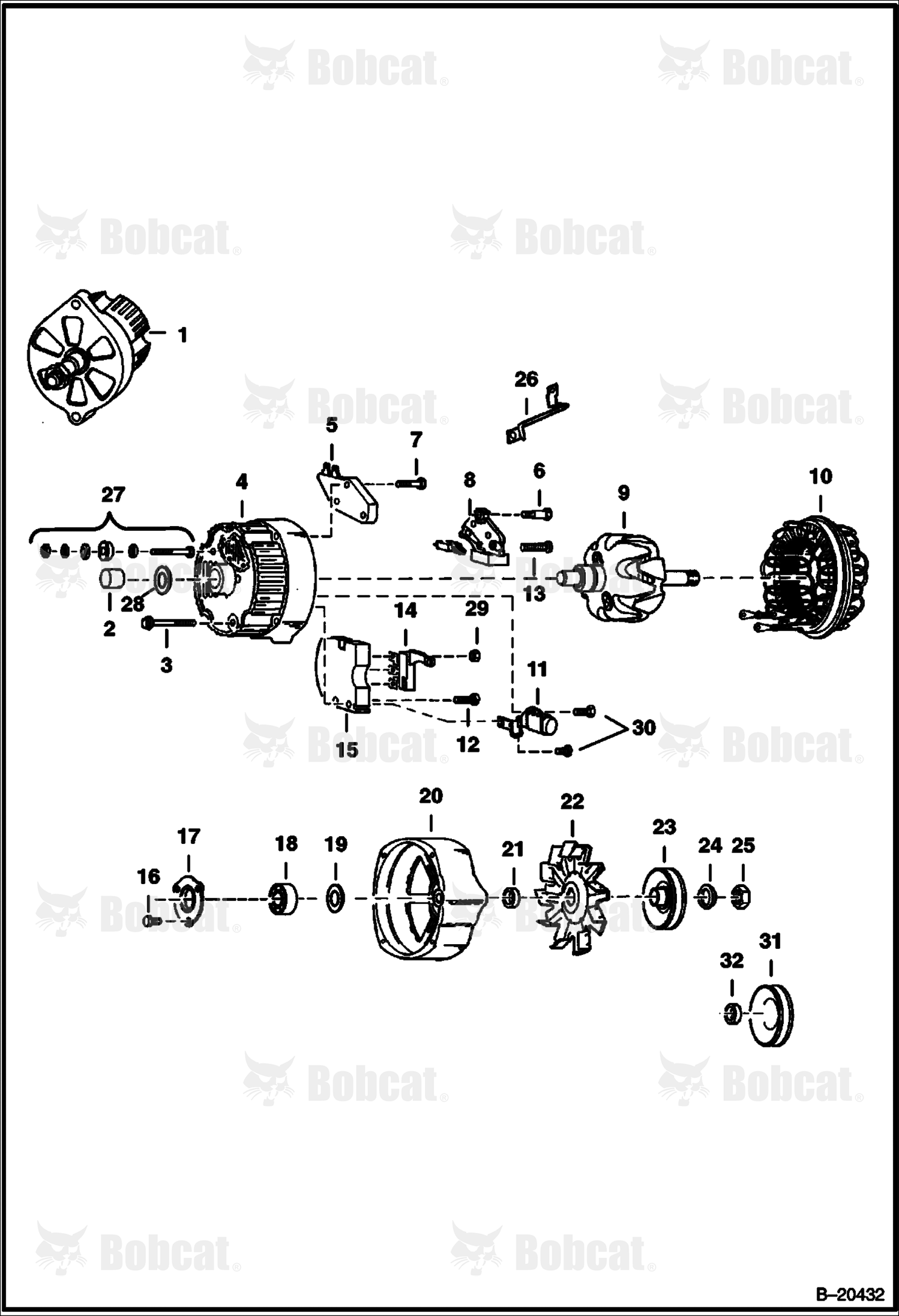 Alternator (Open - Delco 1102920)