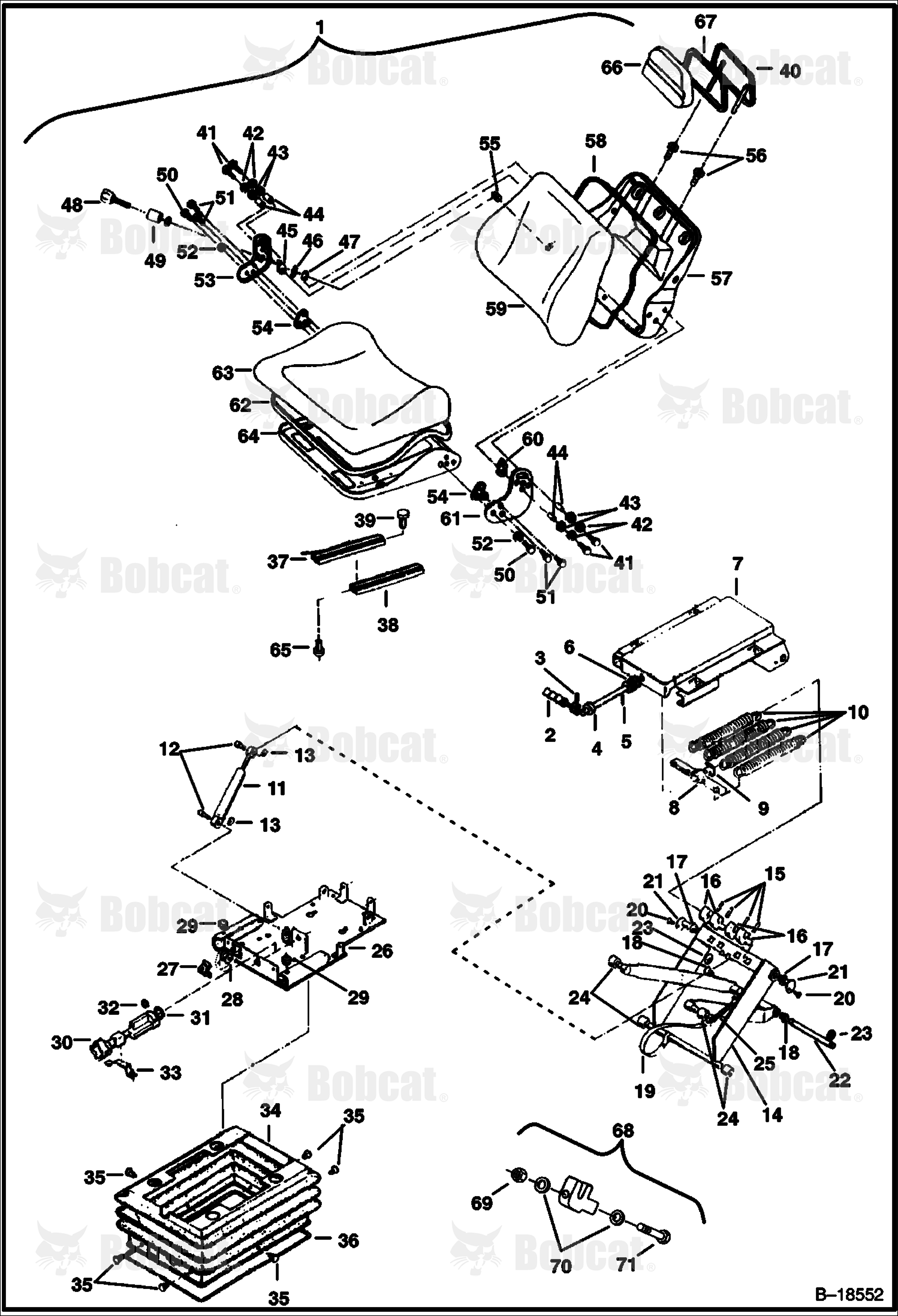 Seat (For Excavators Sold in Scandinavian Countries)