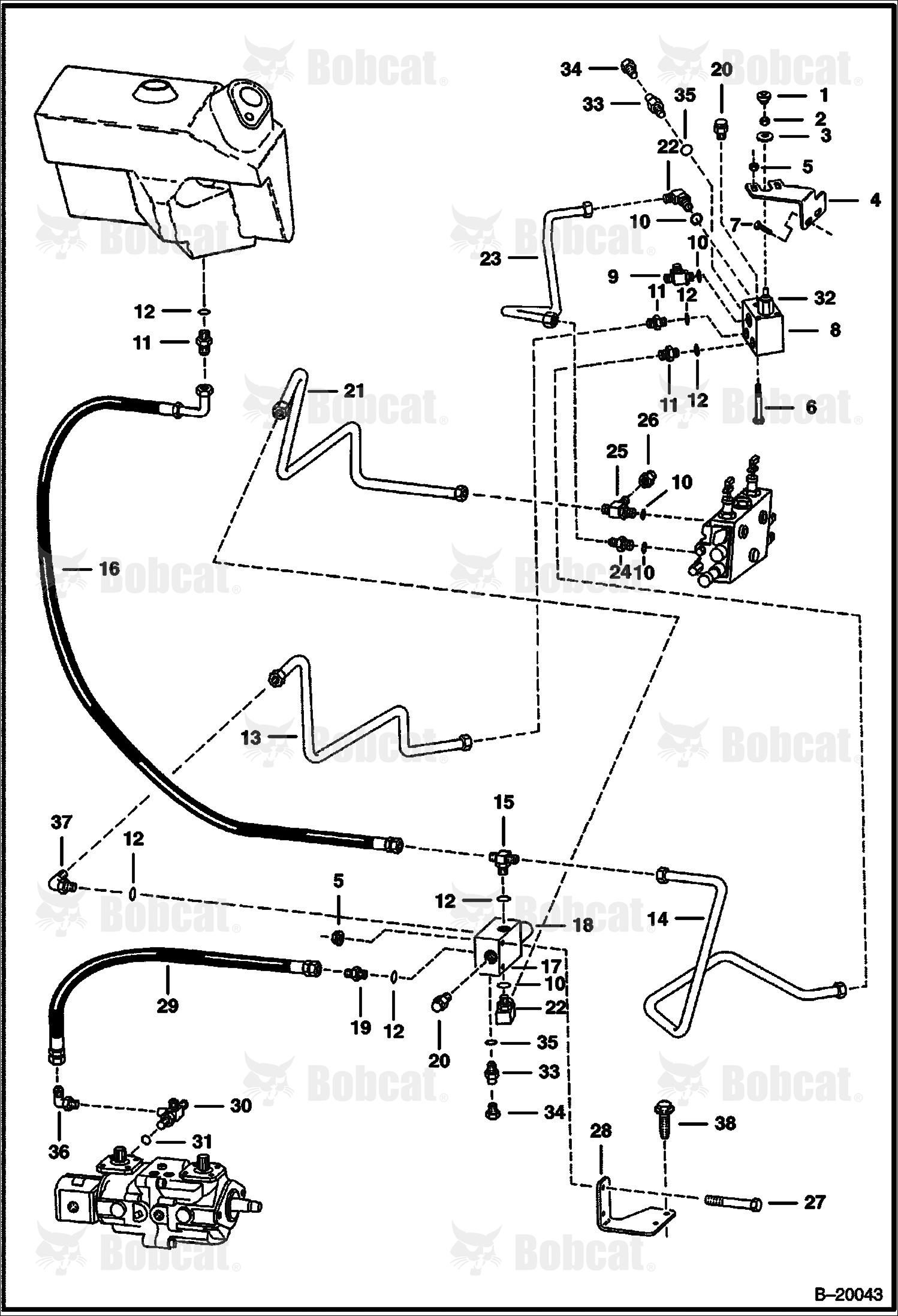 Lift & Tilt Control System  514712999 & Below, 514911452 & Below