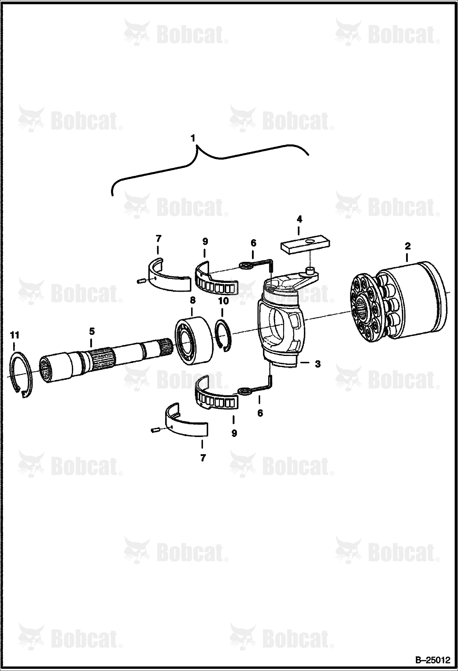 Hydrostatic Pump (Rotary Group) (RH) (Selectable Joystick Controls)