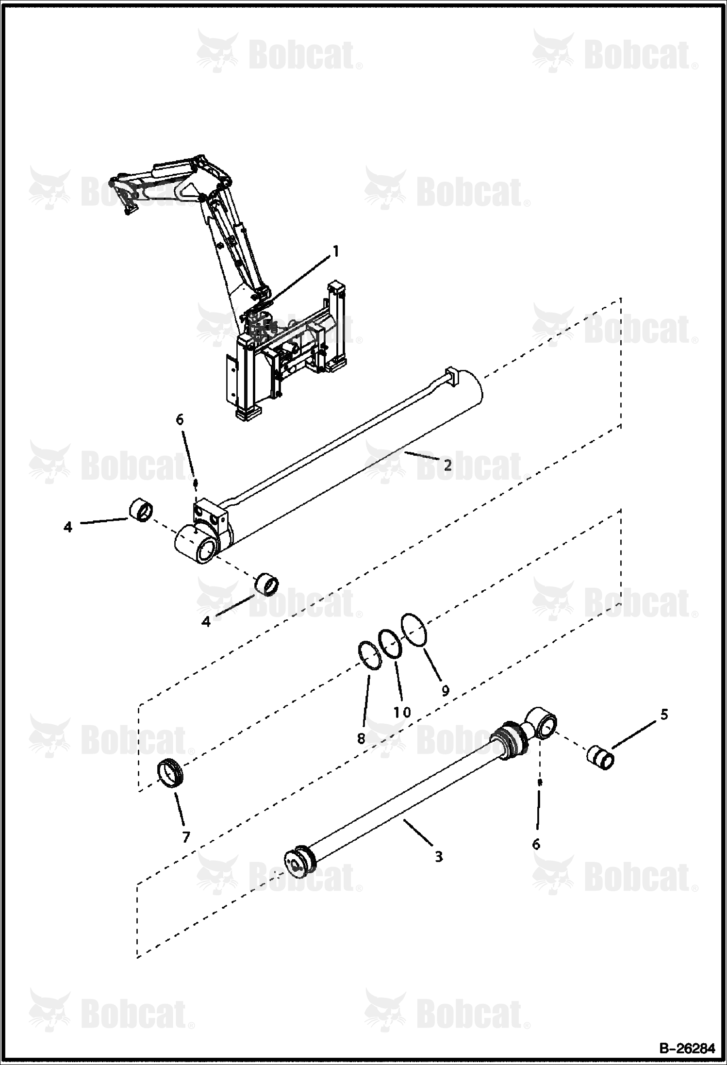 Boom Cylinder (B250)  570311055 & Above