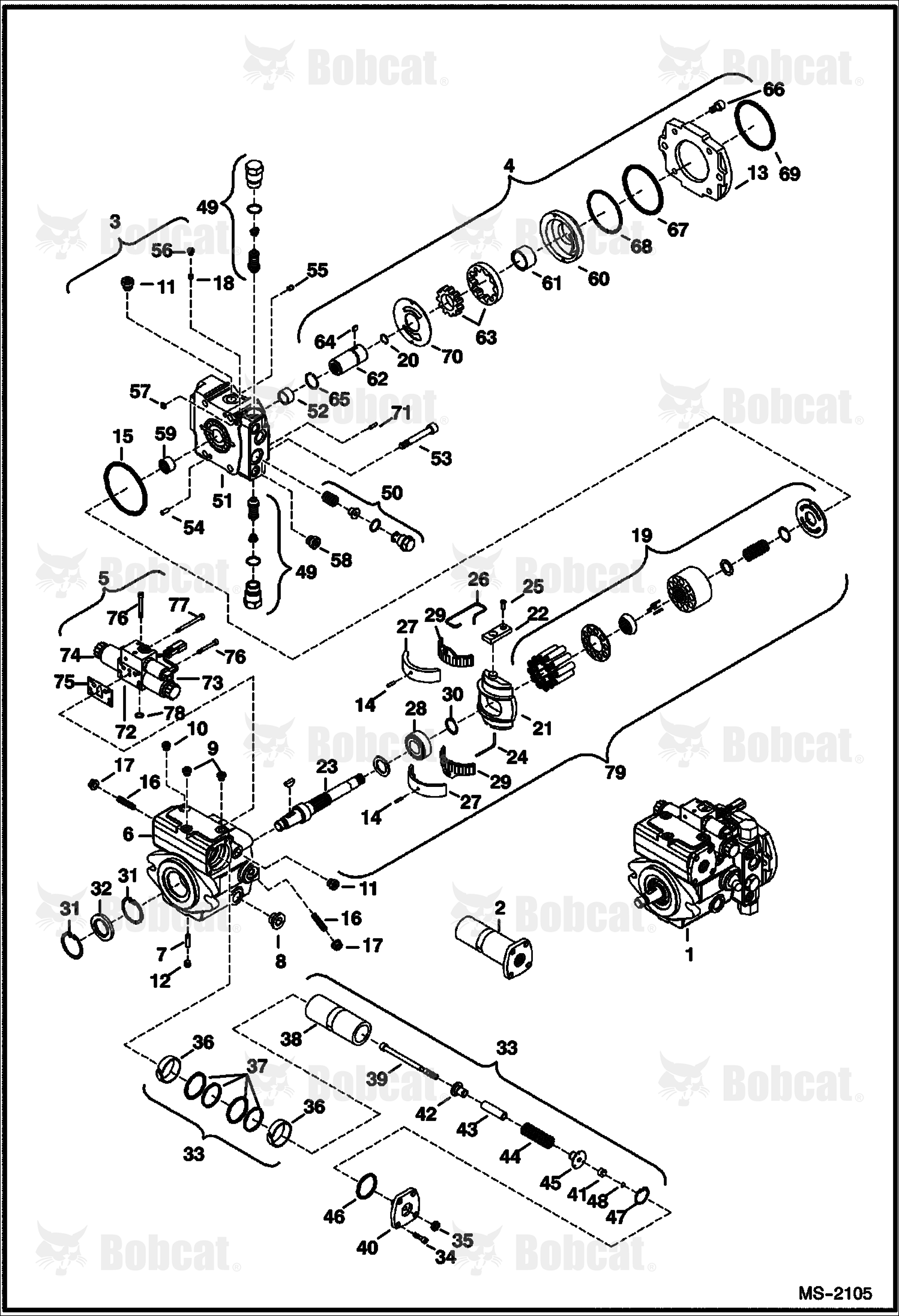 Hydrostatic Pump (Pulley End)