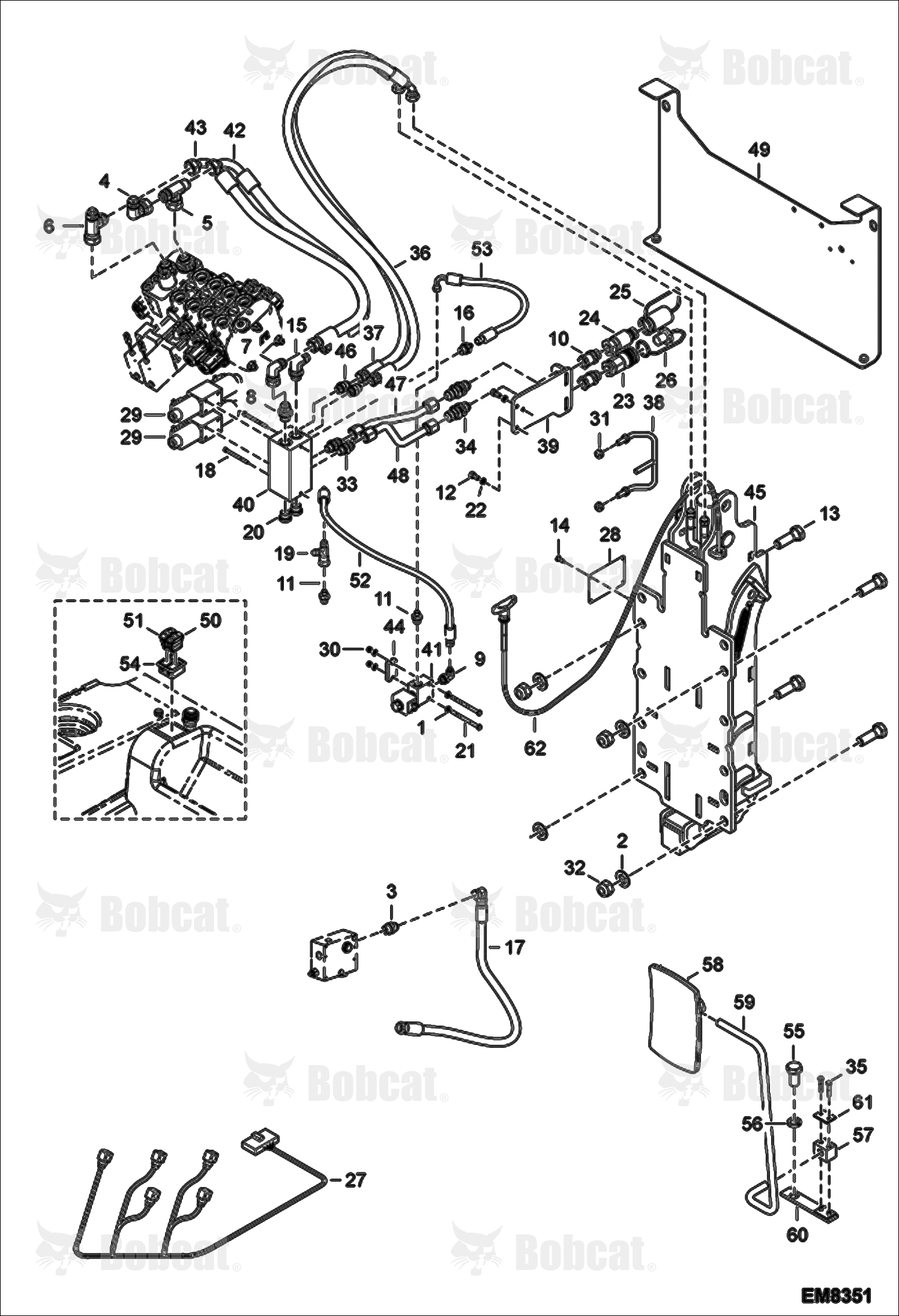 Rear Hydraulic Hook & Auxiliary Hydraulics  A8HM15000 & Above, A8HN15000 & Above