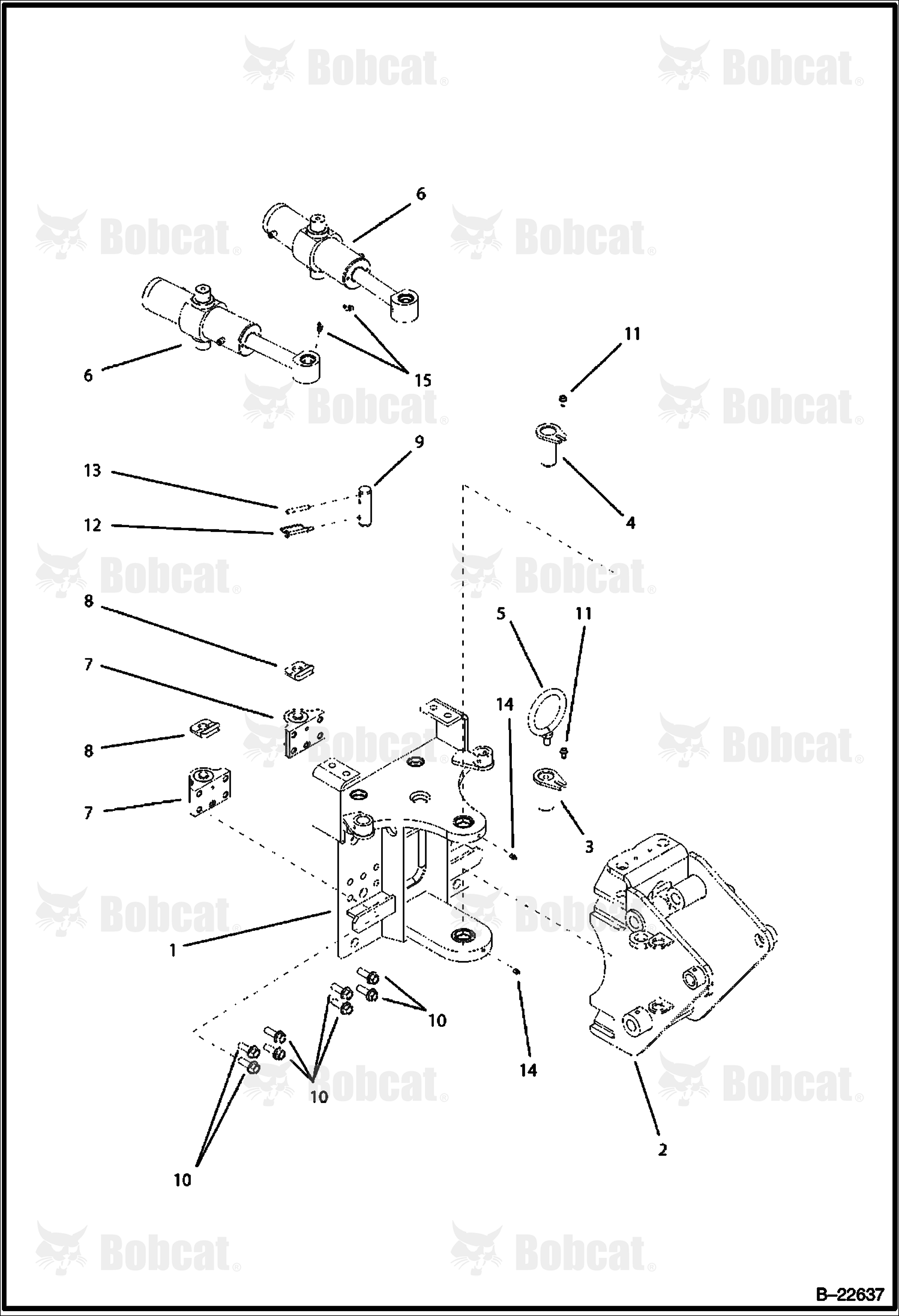 TRUNNION/SWING Cylinder (Side Shift Backhoe)