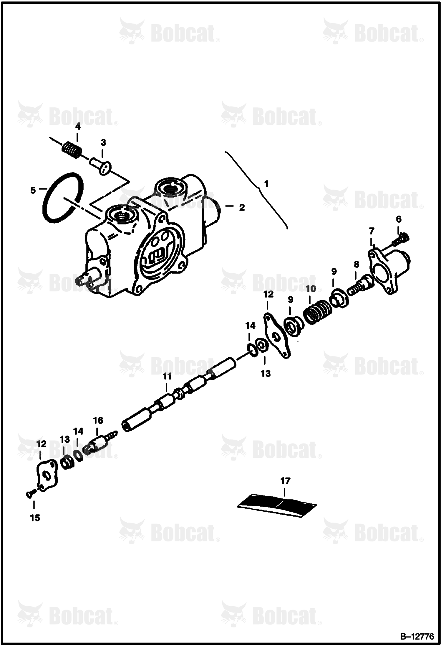 Valve Section (Auxiliary, Swivel & Arm)