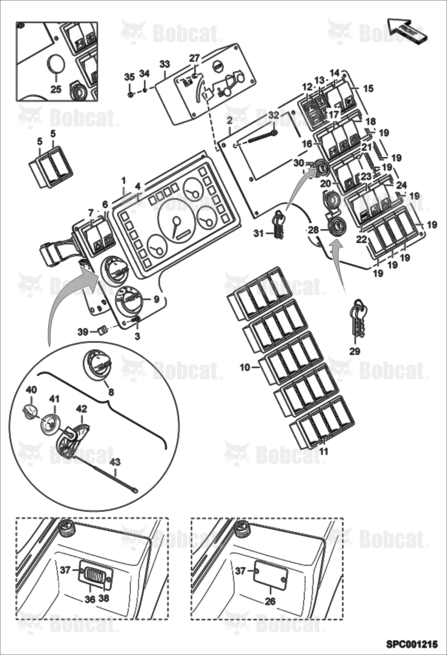 Instrument Panel A8HF11001 - A8HF12999, A8H611001 - A8H612999