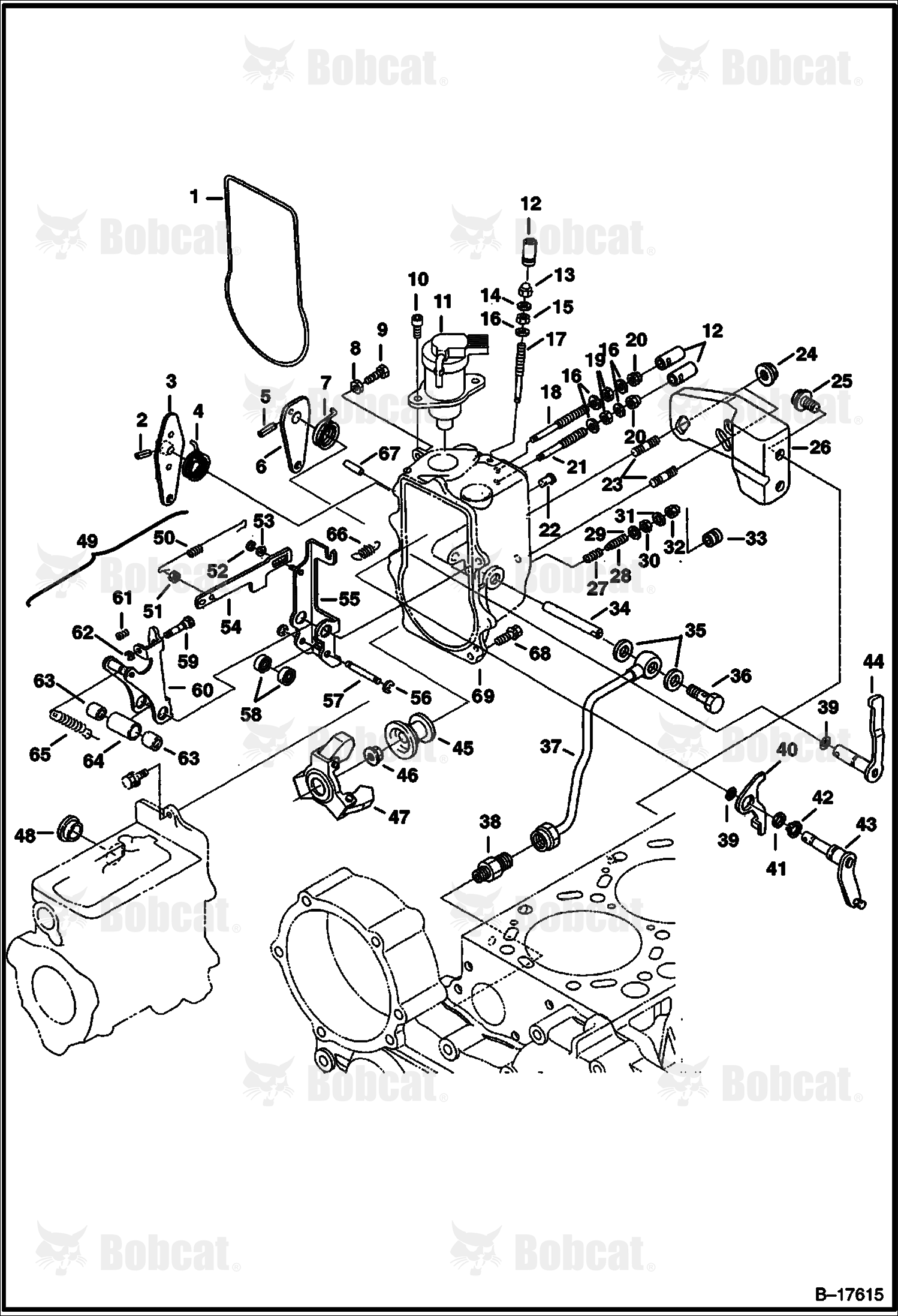 Governor (V3300 DI T Kubota) (Tier I) 523211001 & Above, 523311001 & Above