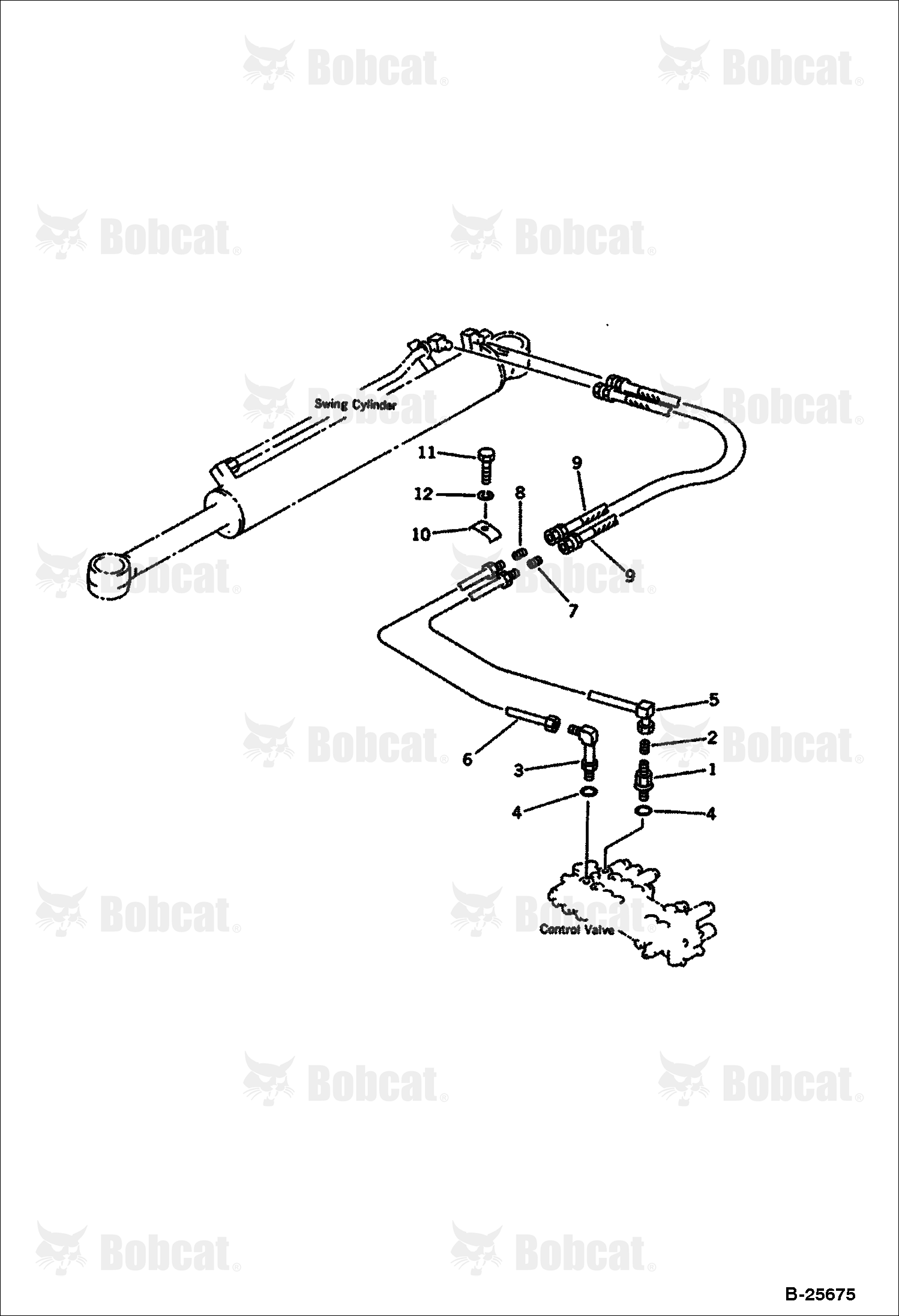 Hydraulic Piping (SWING Cylinder LINE)