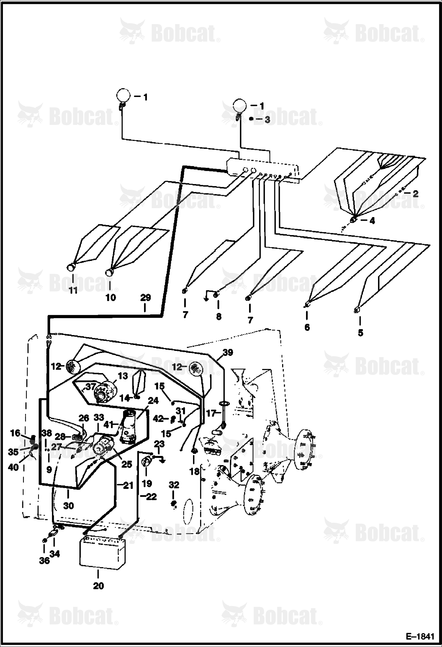 CAB & Engine Electrical Circuitry 4963M12836 & Above