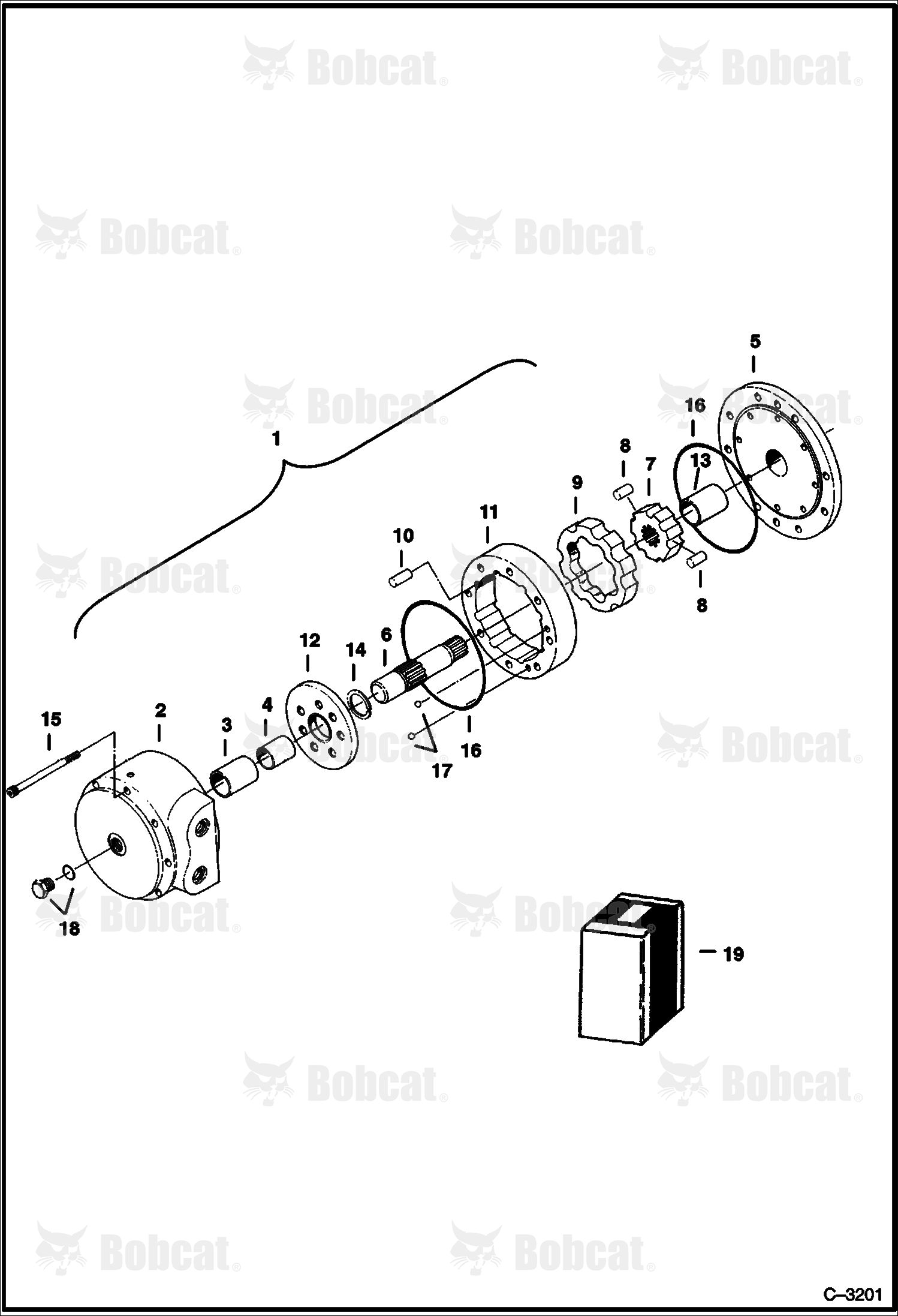 Travel Motor 508212001 - 508212929