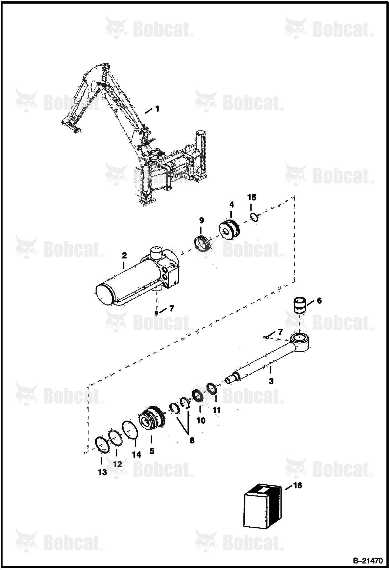 Swing Cylinder (Bottom) (Side Shift)