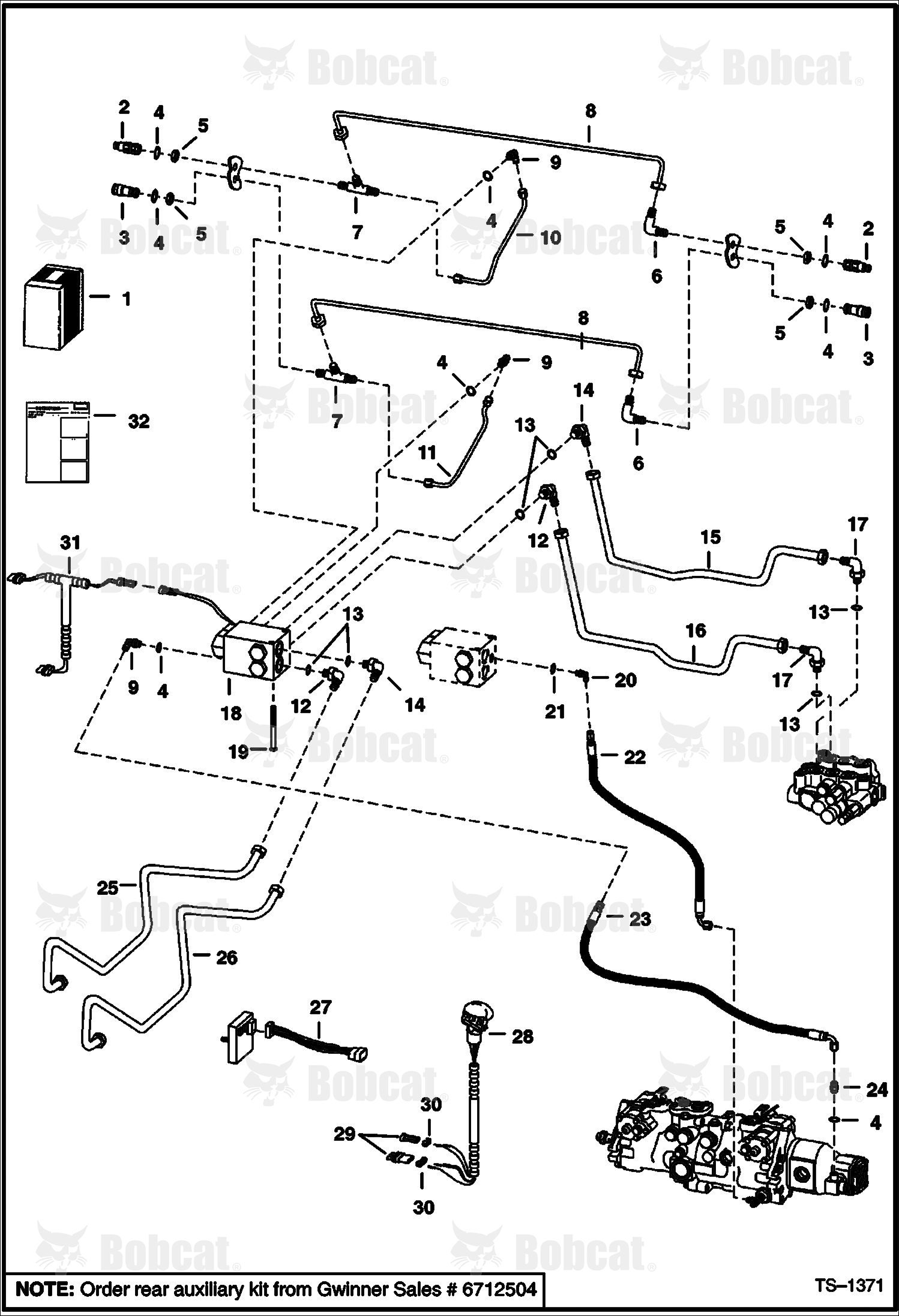 Rear Auxiliary (W/FF Couplers) 514111764 - 514112233, 514211228 - 514211263