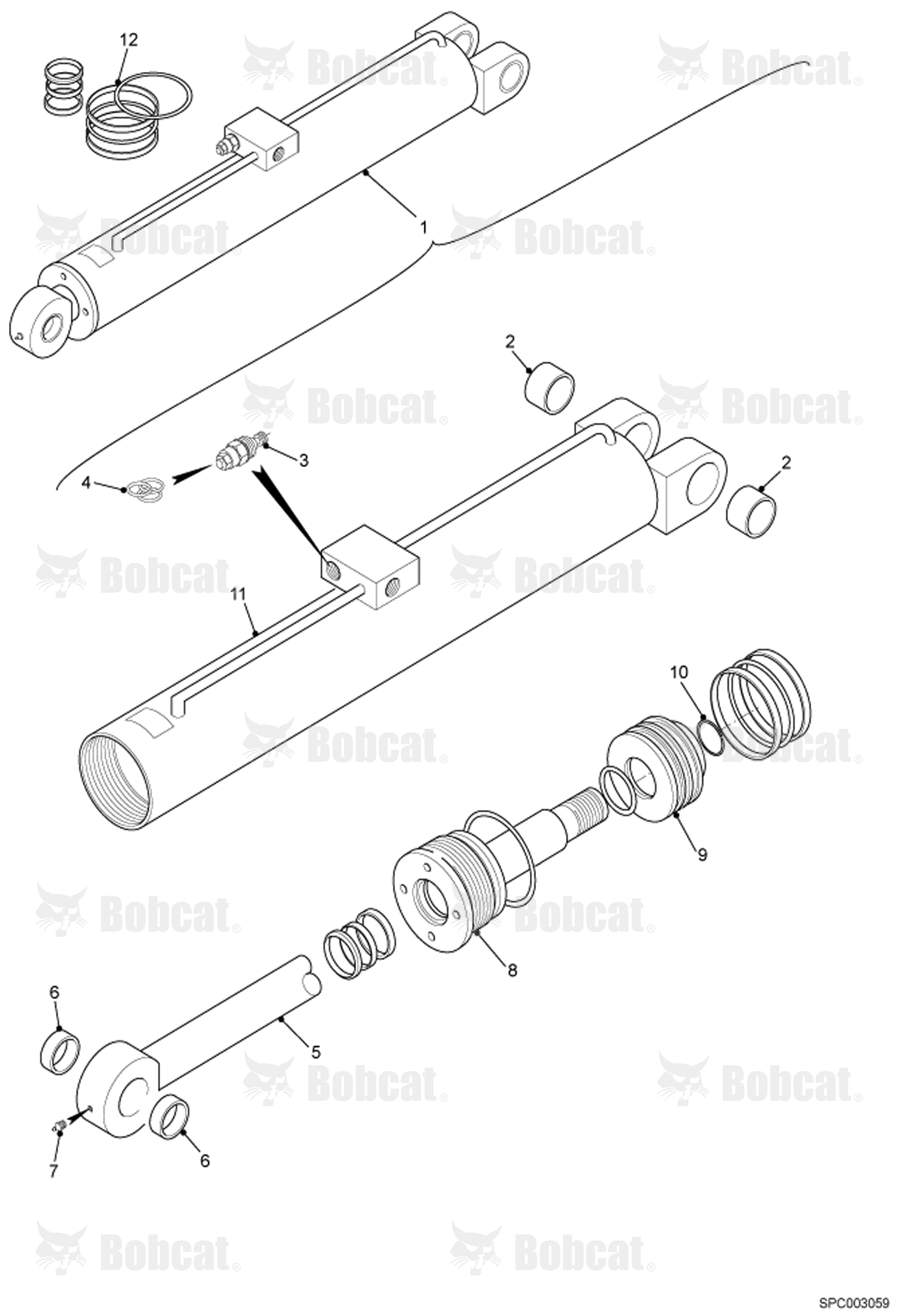 Tilt Cylinder (Vendor Partnumber 90788.1)