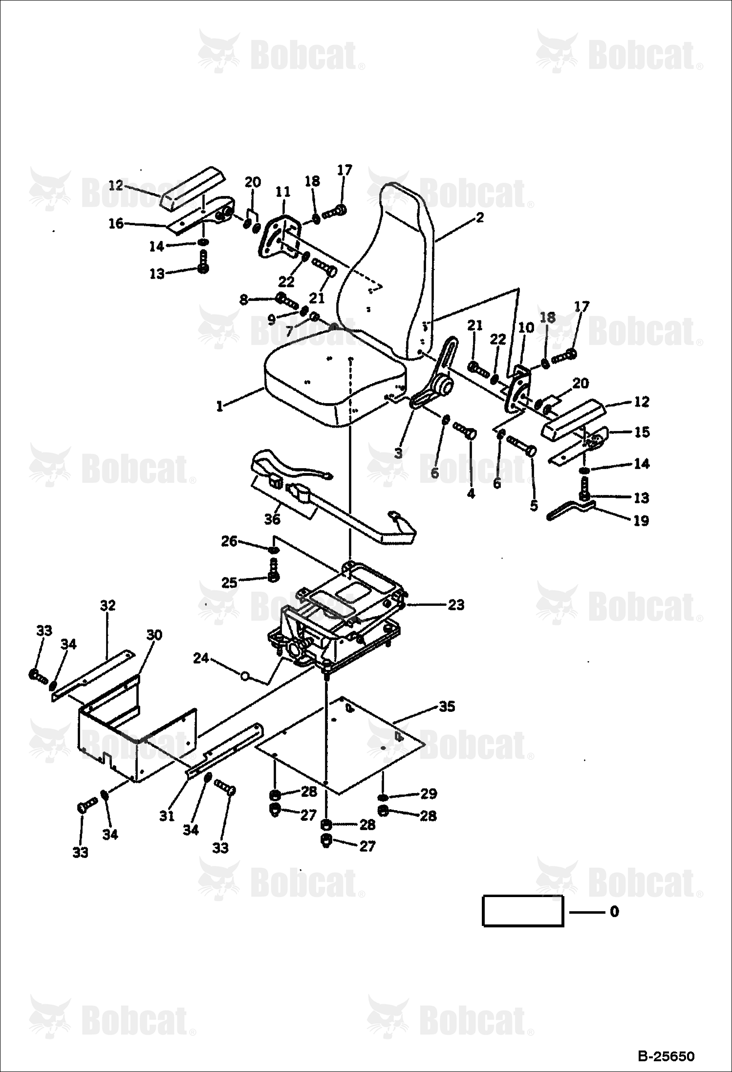 OPERATOR'S Seat (WITH Oil SUSPENSION) (OP)