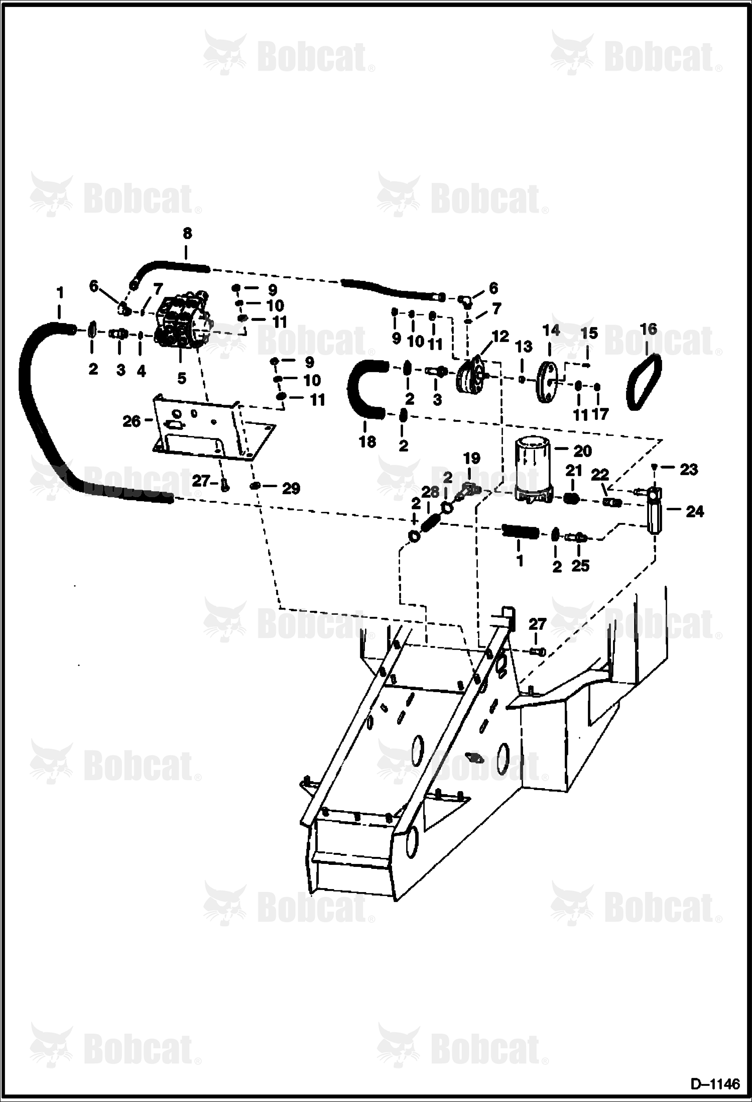 Main Frame Hydraulic System (W/Conversion)  495311001 - 4953-B-1576