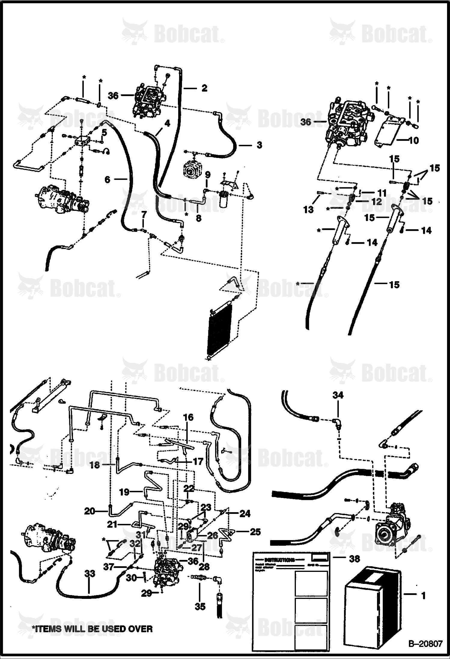 Bucket Position Valve Kit (To Convert Mechanical Linkage to Hydraulic)