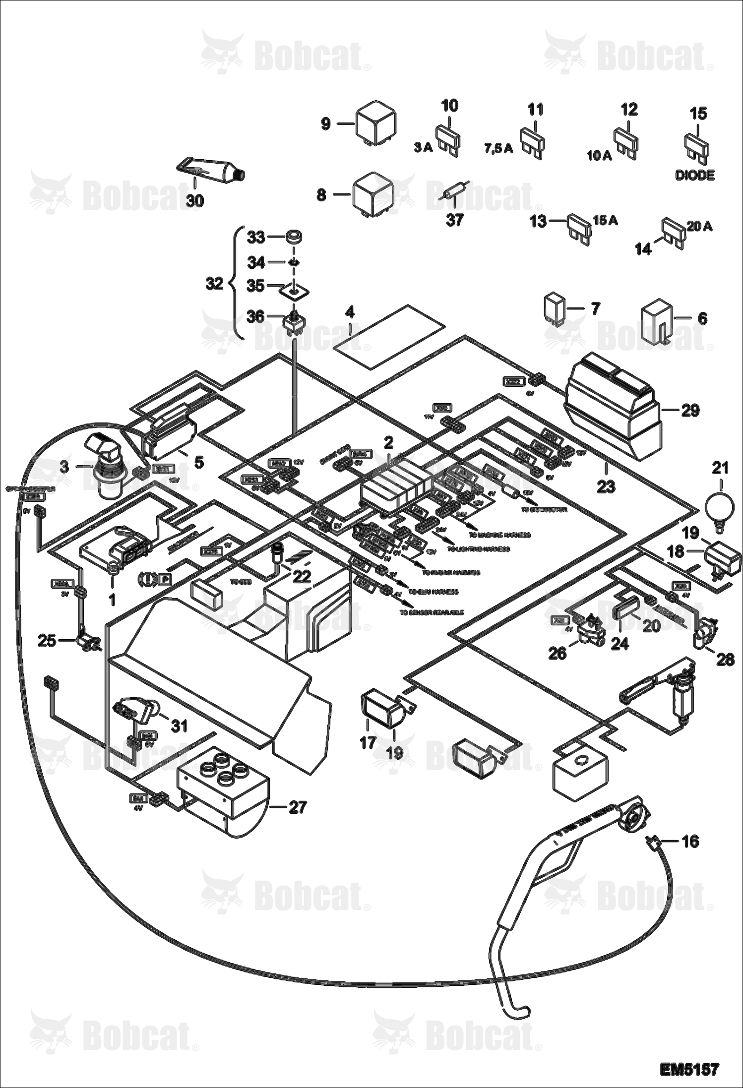 CAB Electrical Circuitry  AG8111001 - AG8112000, A8G911001 - A8G912000