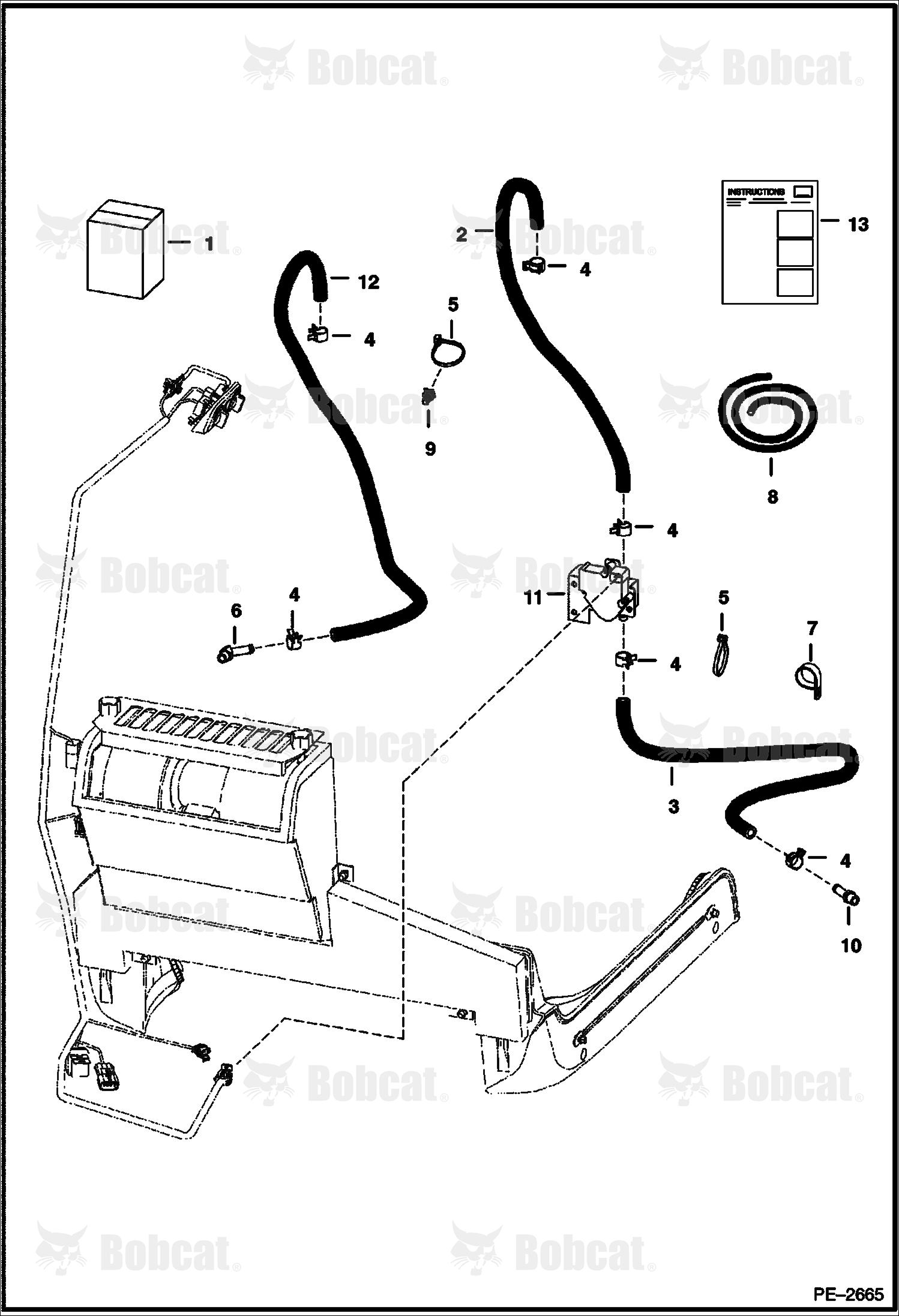 Heater & A/C (Heater Plumbing Kit) (For Barbed Heater Valve)