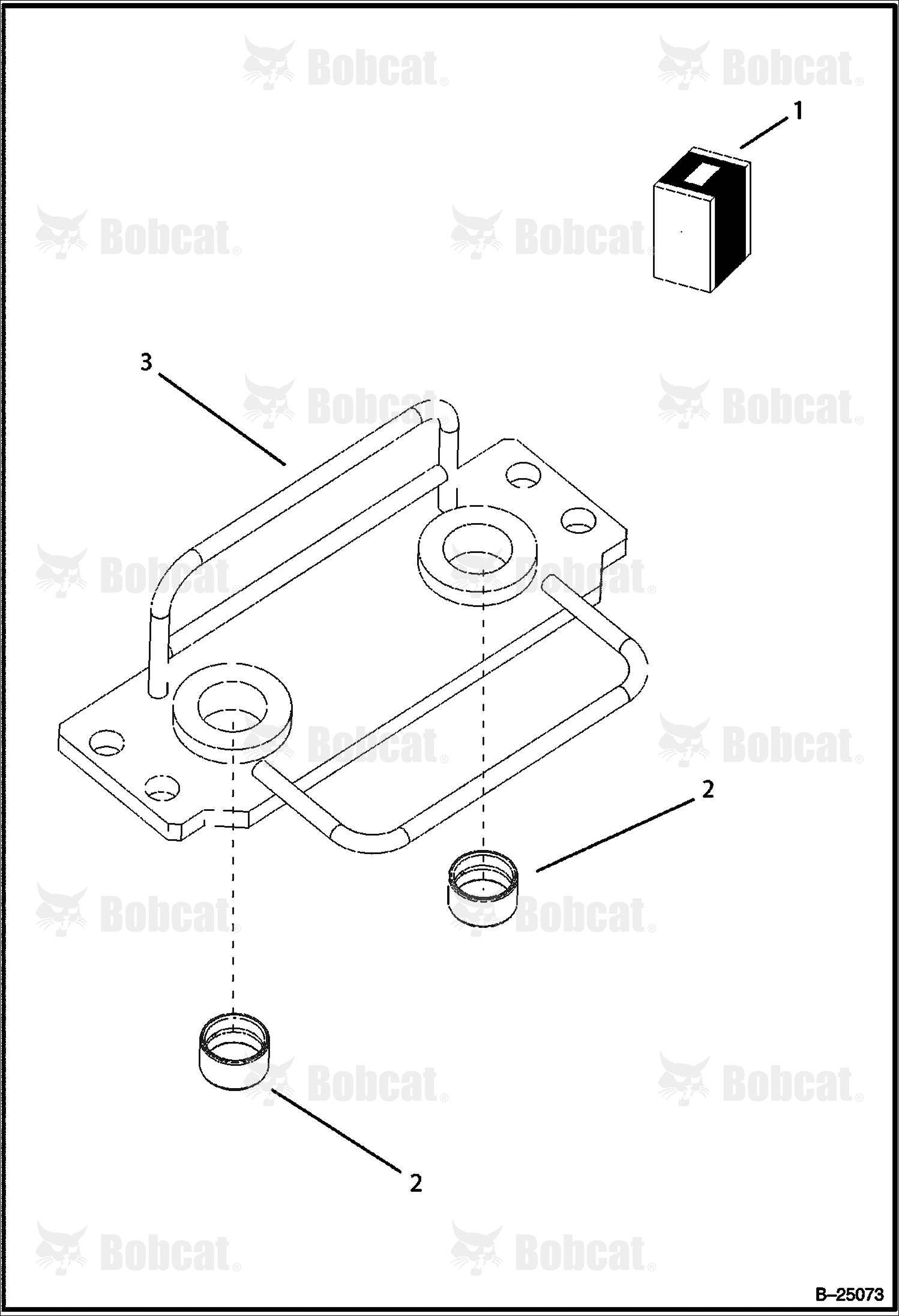 Holder & Bushing (Center Mount Backhoe)