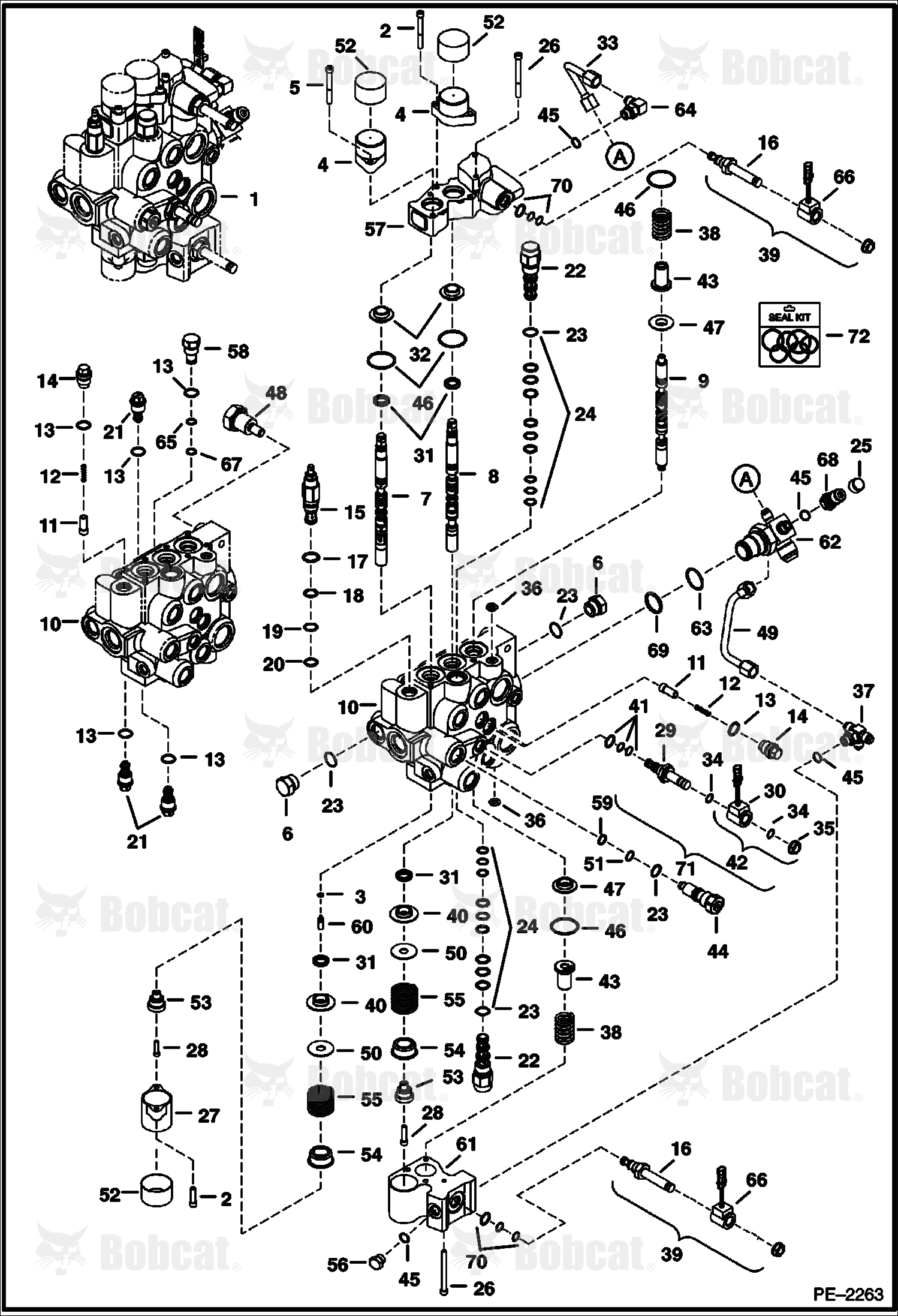 Hydraulic Control Valve (ACS) 525215000 & Above, 525315001 & Above, 525015001 & Above, 525115001 & Above