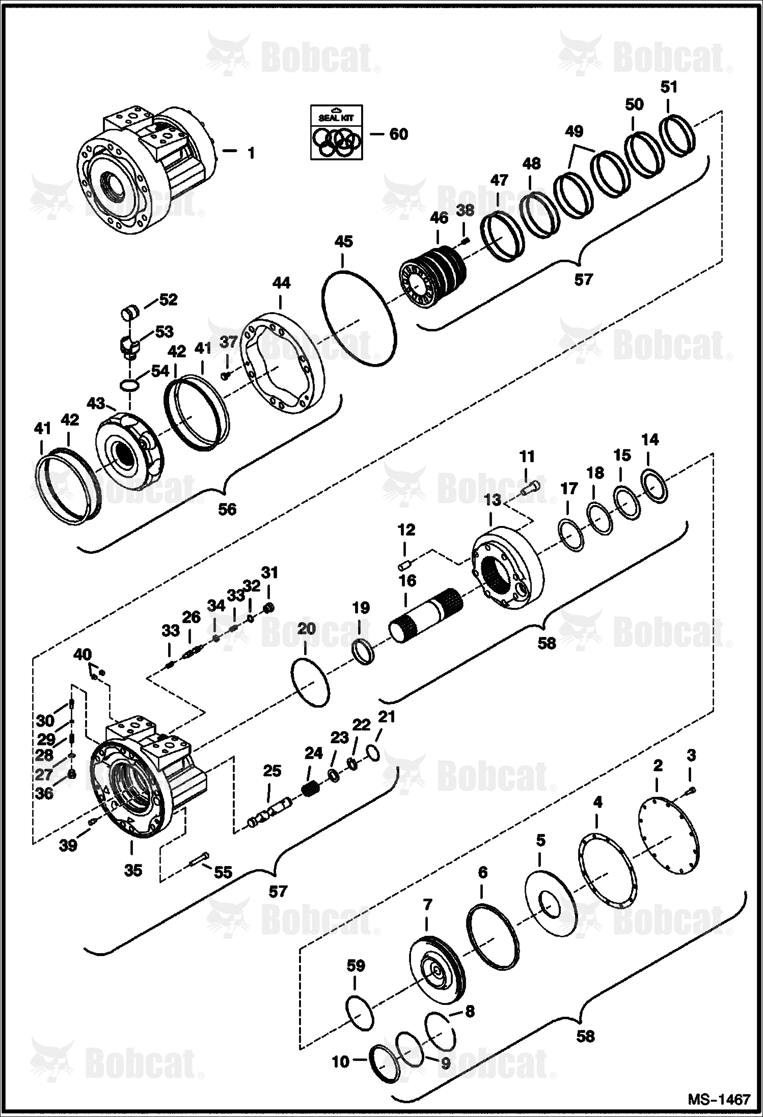Hydrostatic Motor & Brake (2-Speed) (R921810402)  ATDW11001 - ATDW11599
