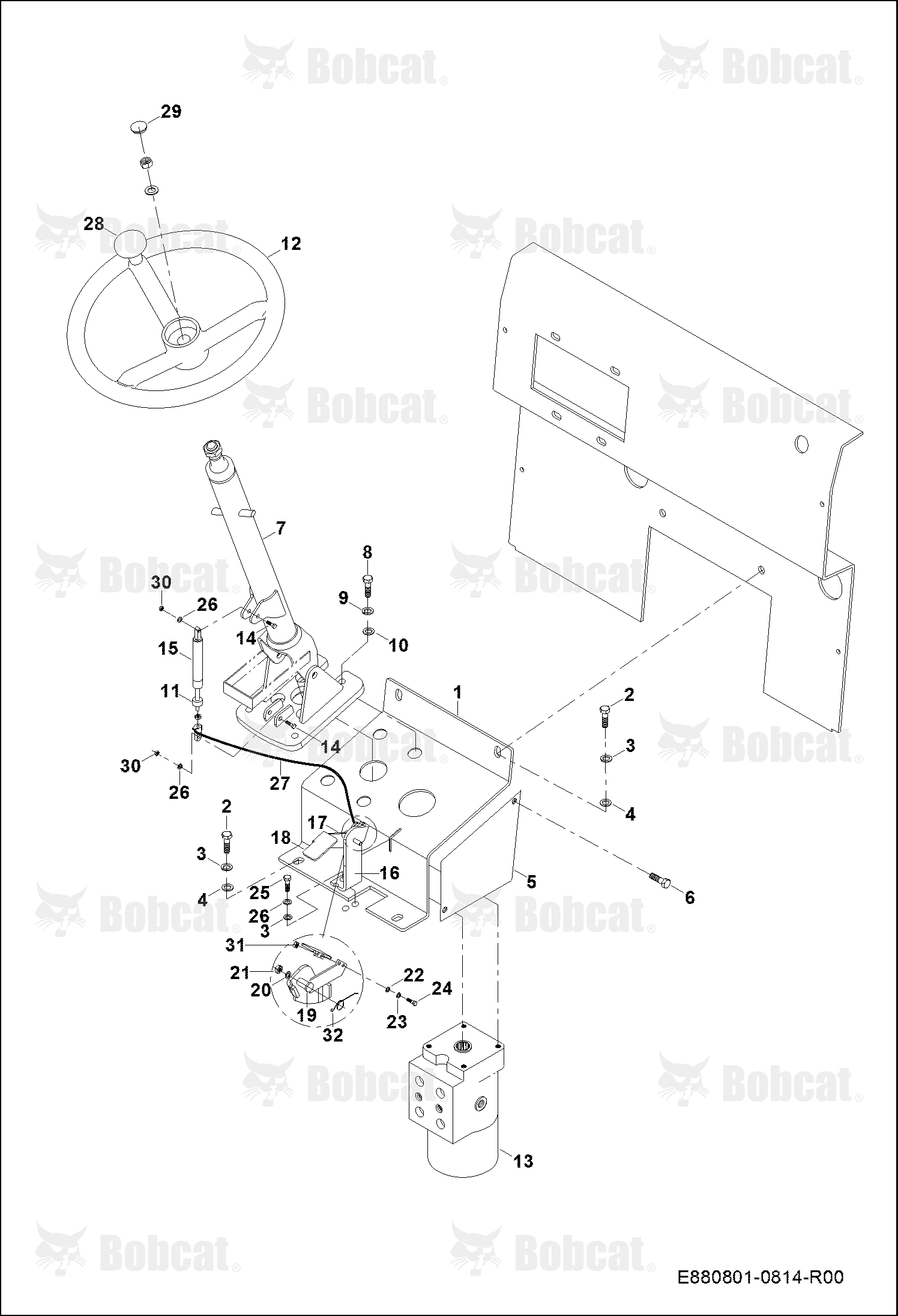 Steering Column and Unit  B44Z11012 & Below