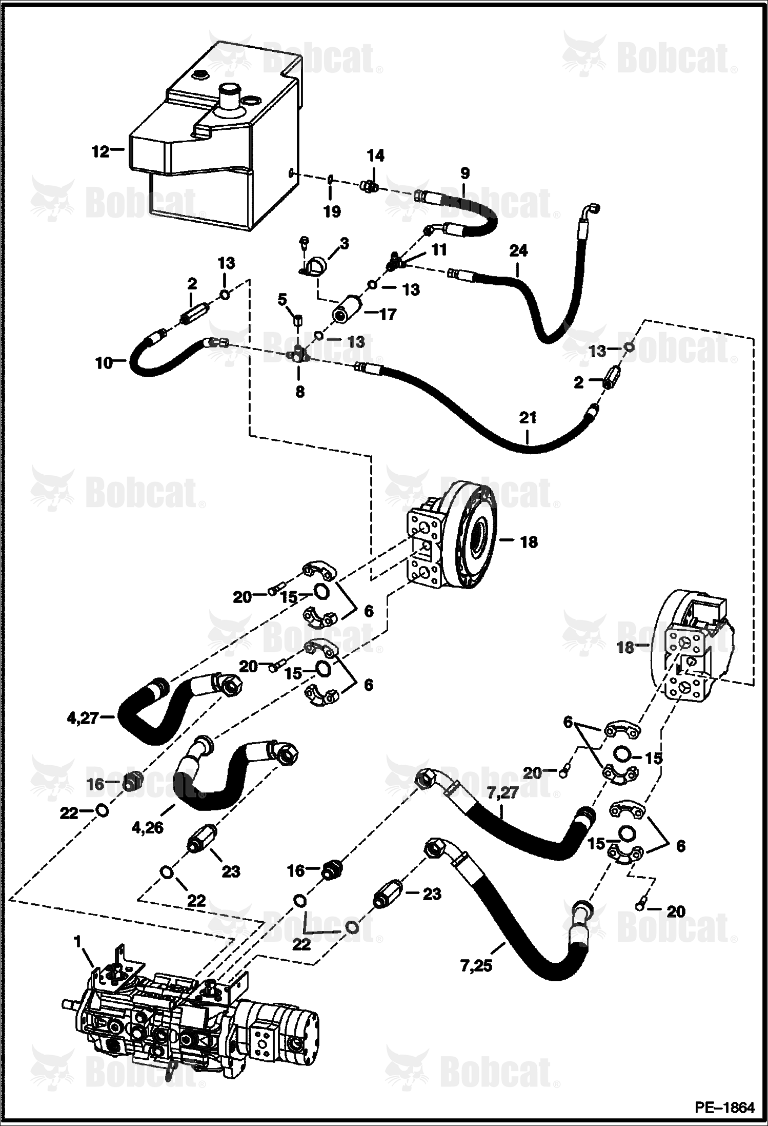 Hydrostatic Circuitry (W/Motors)