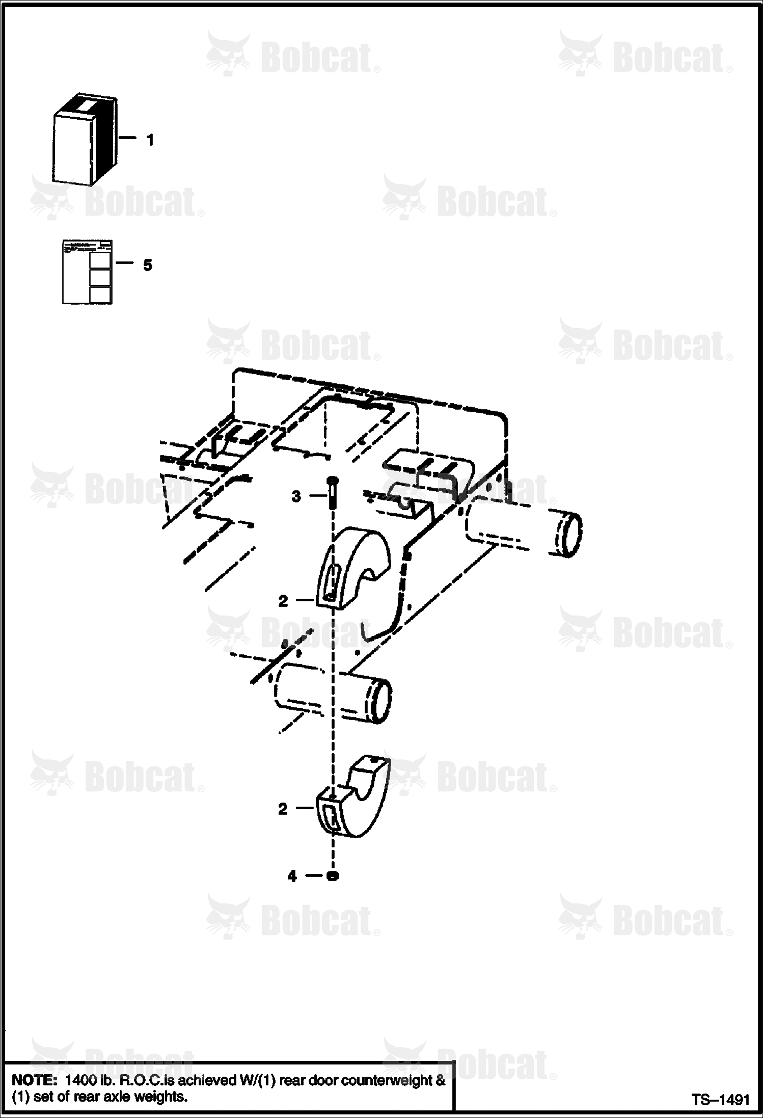 Counterweight Kit (635 kg) (1400 lb)