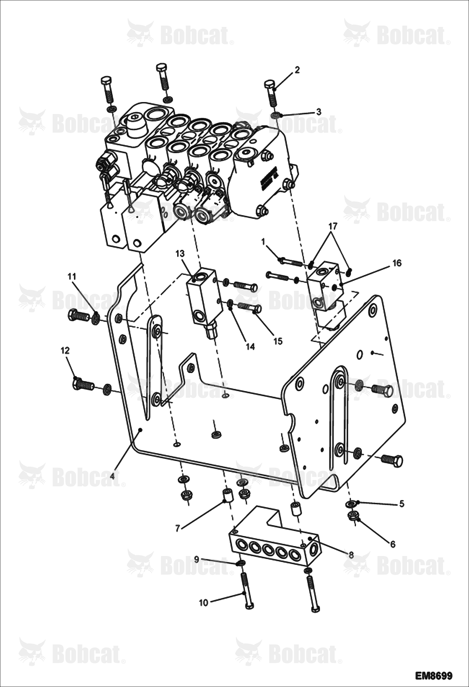 Hydraulic Control Valve Fixation