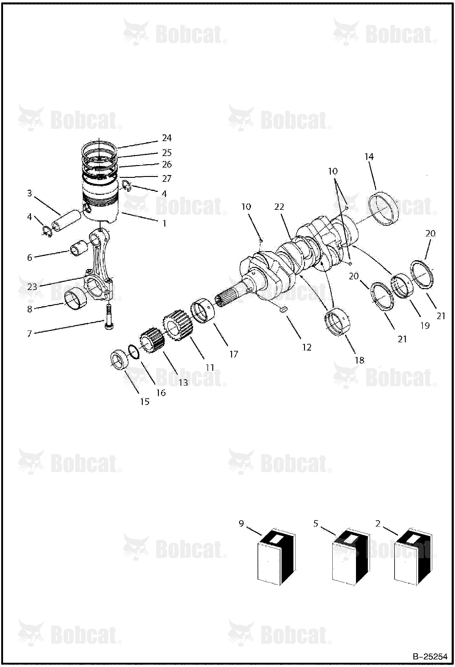 Piston & Crankshaft (Tier II)  573011001 & Above